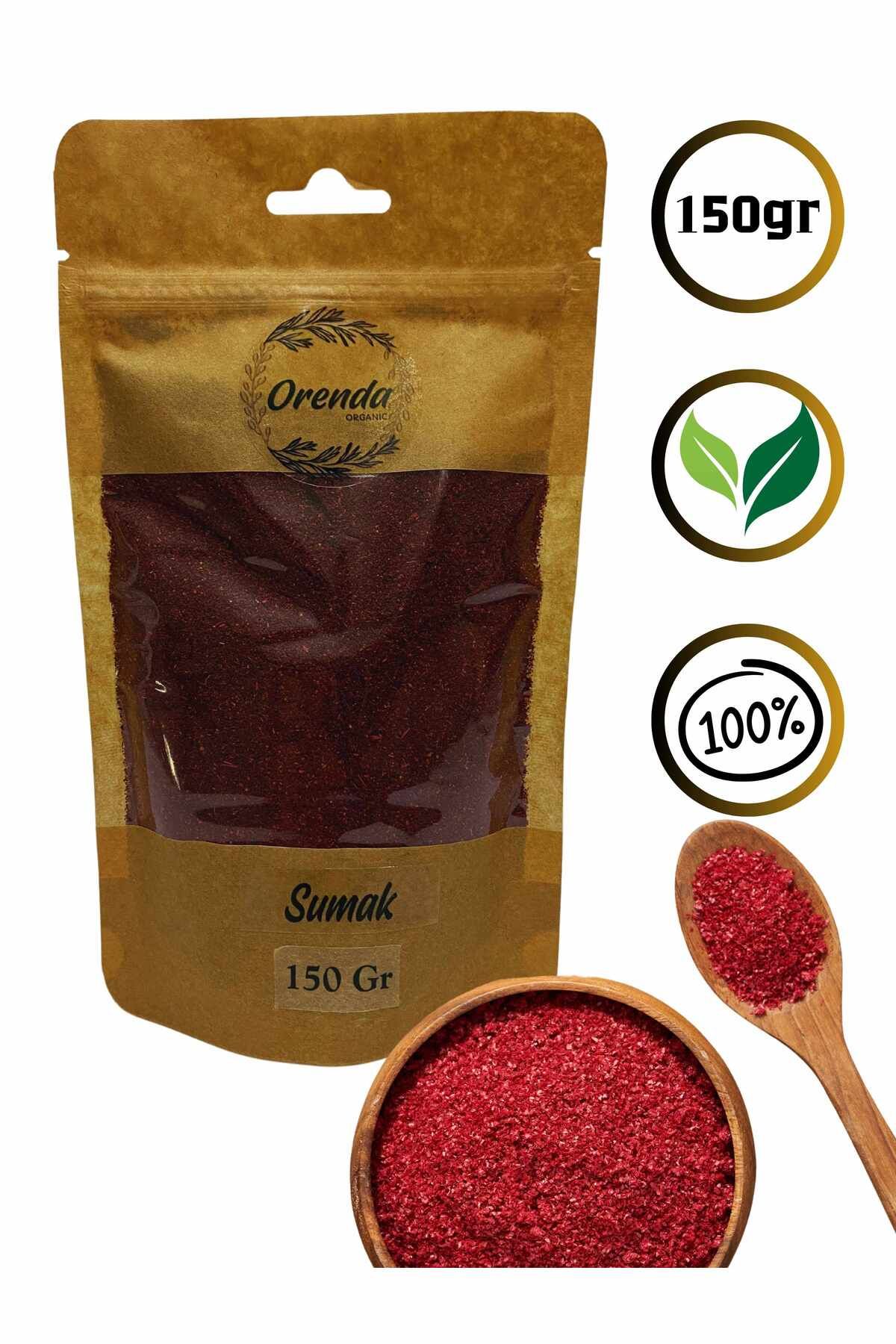 Orenda Sumak 150gr(Doğal Kurutulmuş, Ekşi ve lezzetli aromasıyla bilinen doğal lezzet )