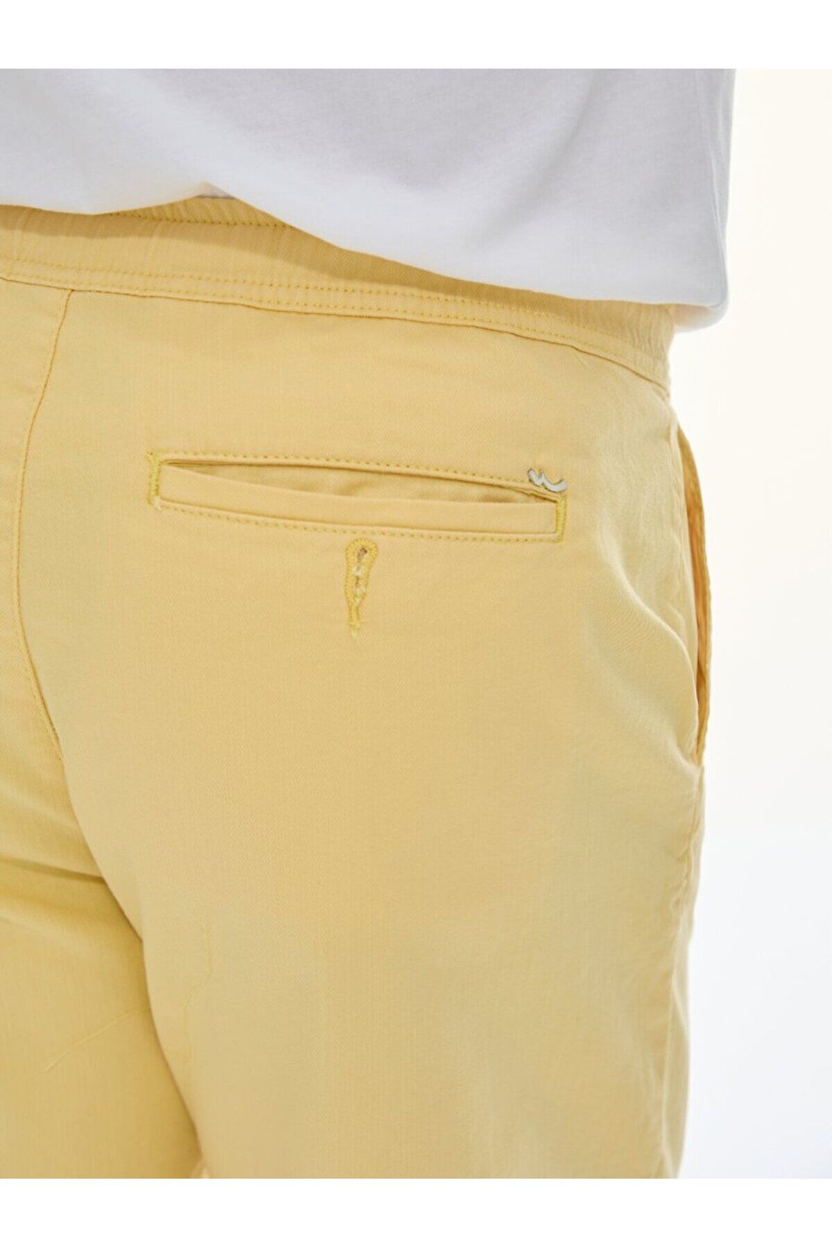 Ltb-Pantaloni scurți galbeni 4