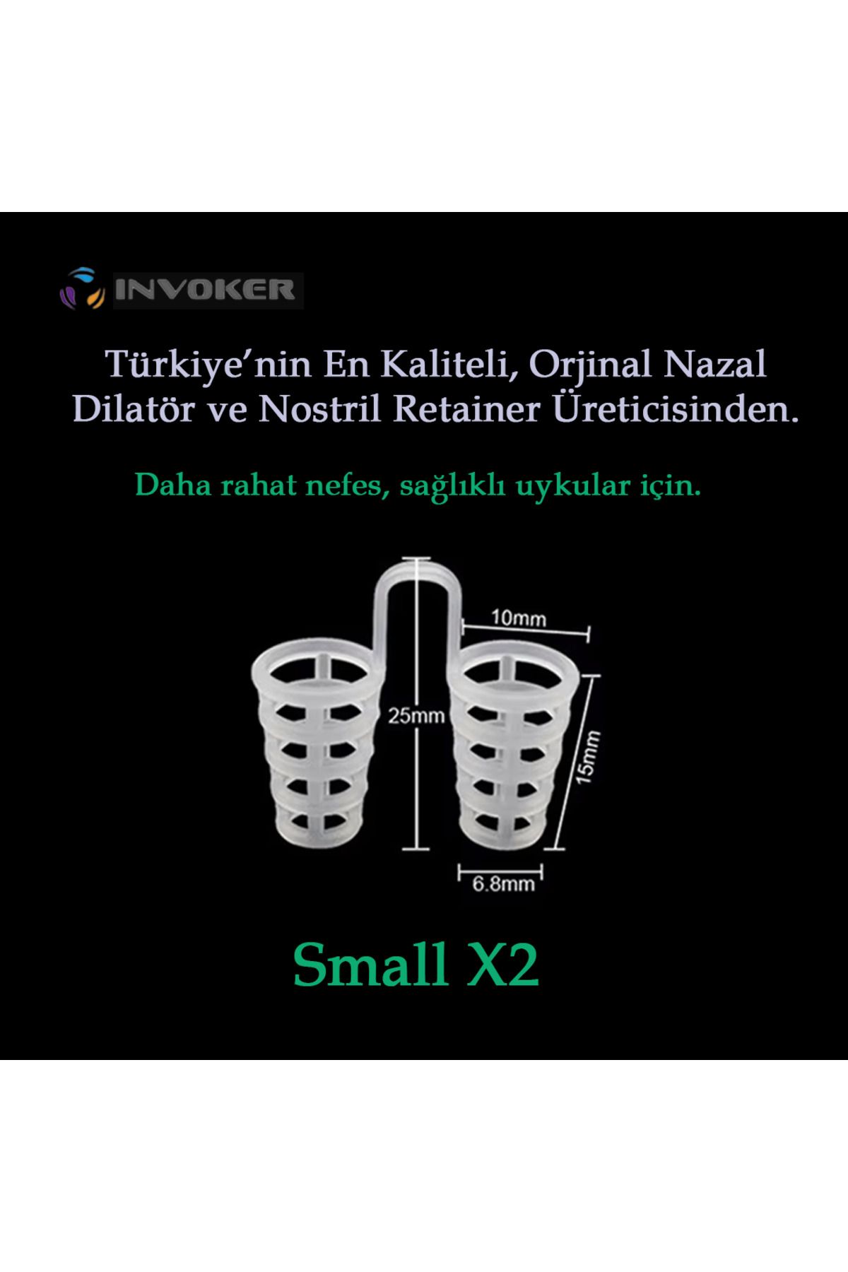 INVOKER Horlama Önleyici Nazal Dilatör Burun İçi Silikon Apne Aparatı Nostril Burun Açıcı Silikon File - SX2