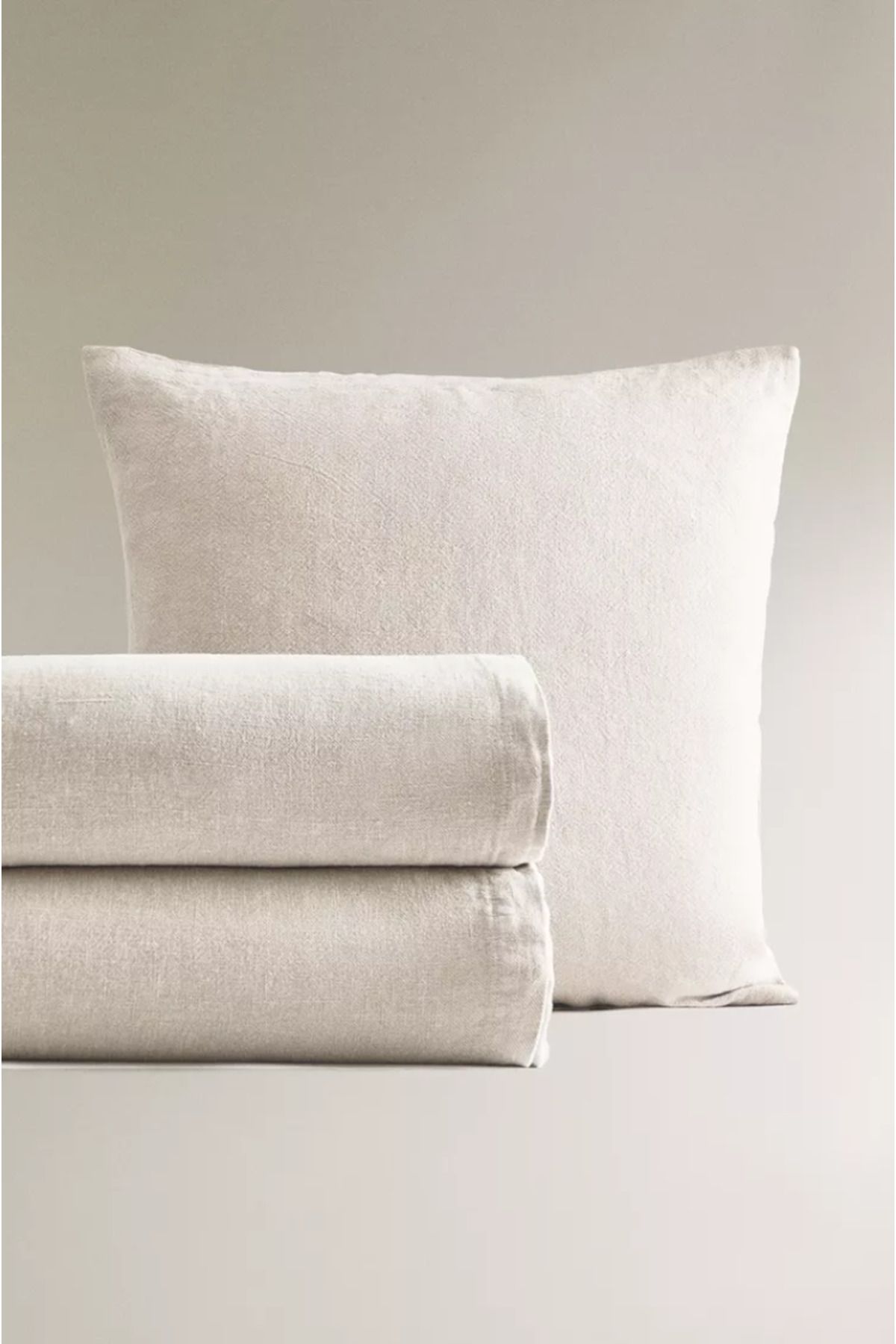Zara-أغطية سرير من الكتان المغسول (330 × 330 سم) 5