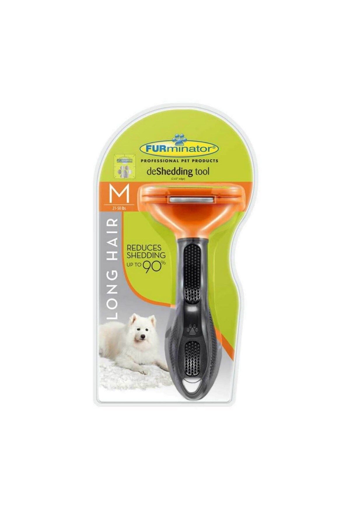 FAYMEM GLOBAL Uzun Tüylü Köpekler İçin Kolay Tarama Fırçası Temizlenebilir Çelik Tarak Tüy Toplayıcı Medium