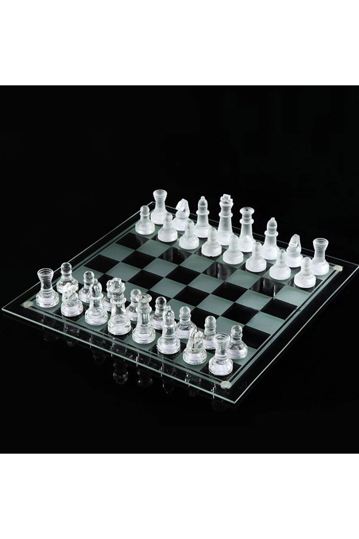 HSDemirci-Alk2545 Glass Chess Set Game 1