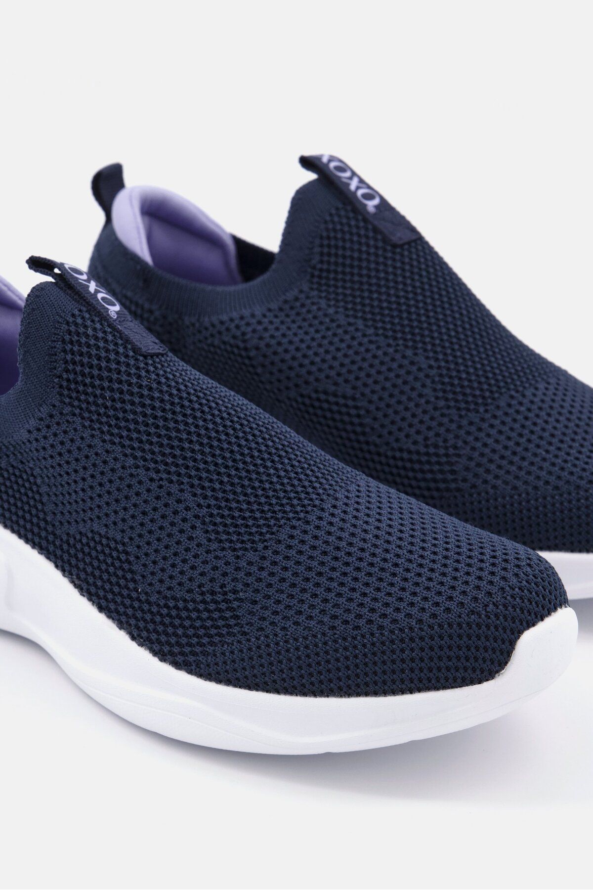 XOXO-Women Mire Slip On Sport Shoes, Navy Blue/Purple 3