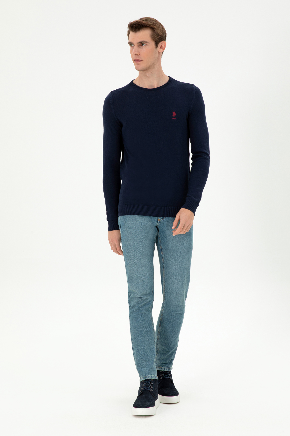 پلیور بیسیک مردانه سرمهای U.S. Polo Assn. مدل 50288880-VR033 — 4