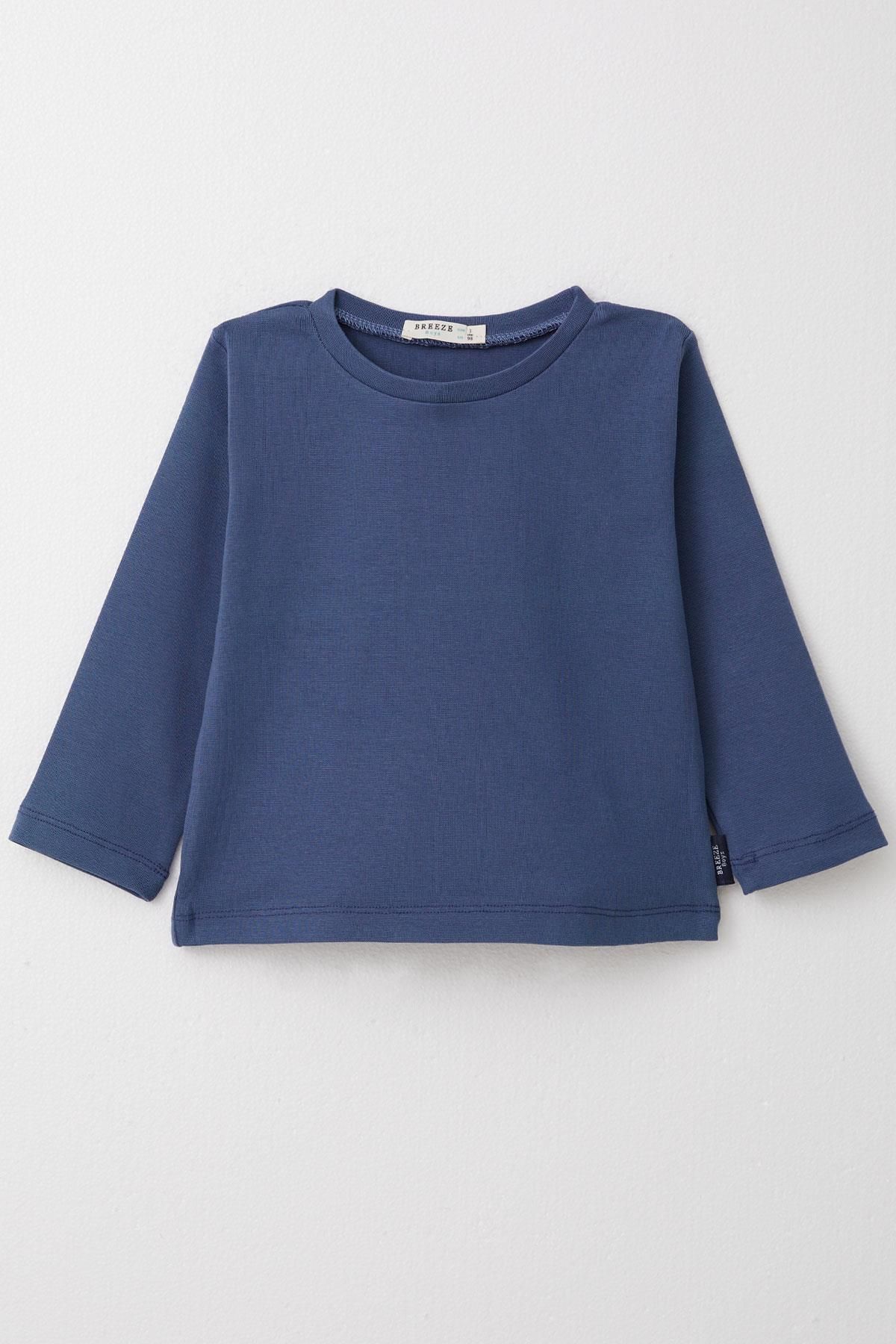 Breeze-1-4 Years Boy Indigo Long Sleeve T-Shirt 1