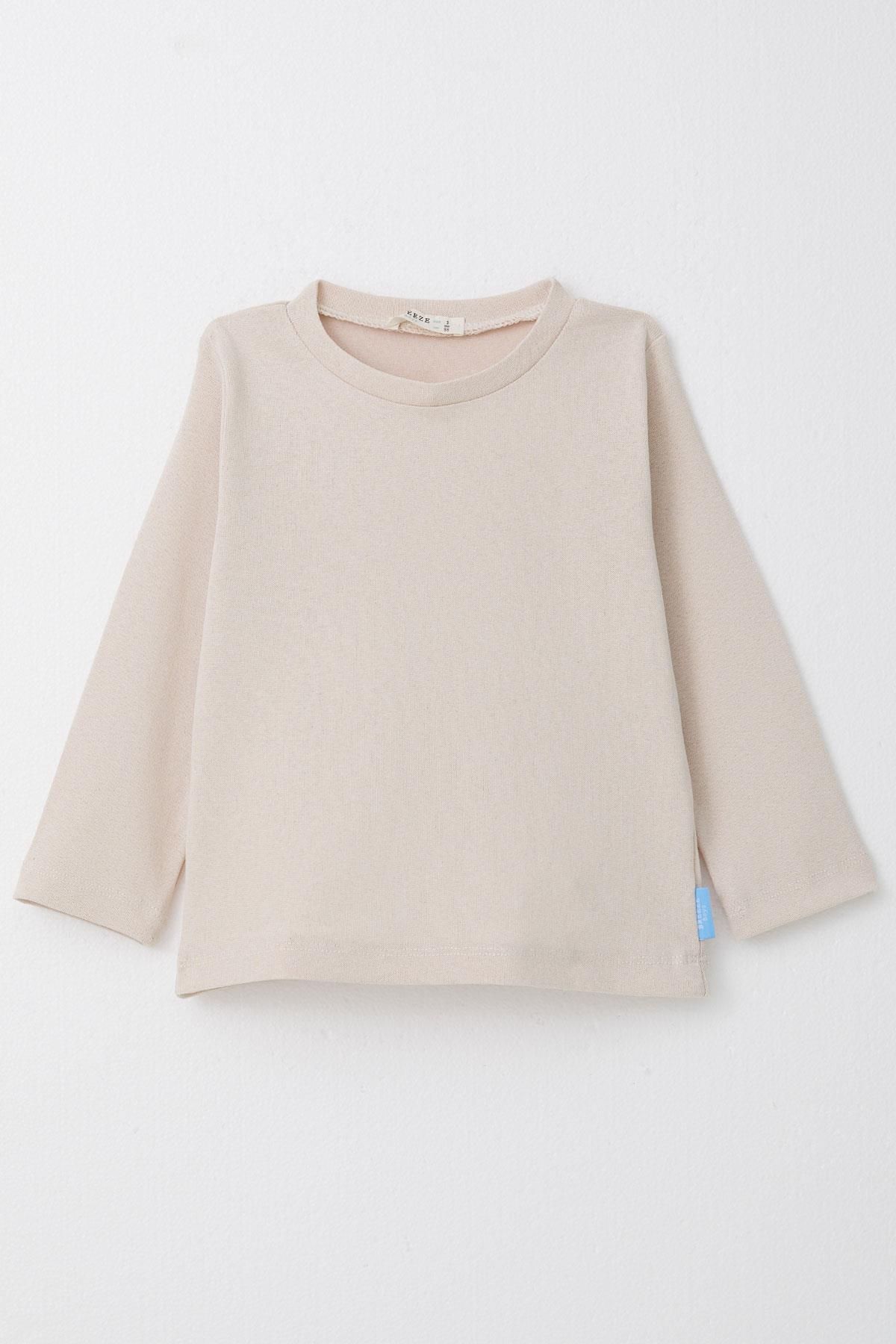 Breeze-1-4 Years Boy Beige Long Sleeve T-Shirt 1