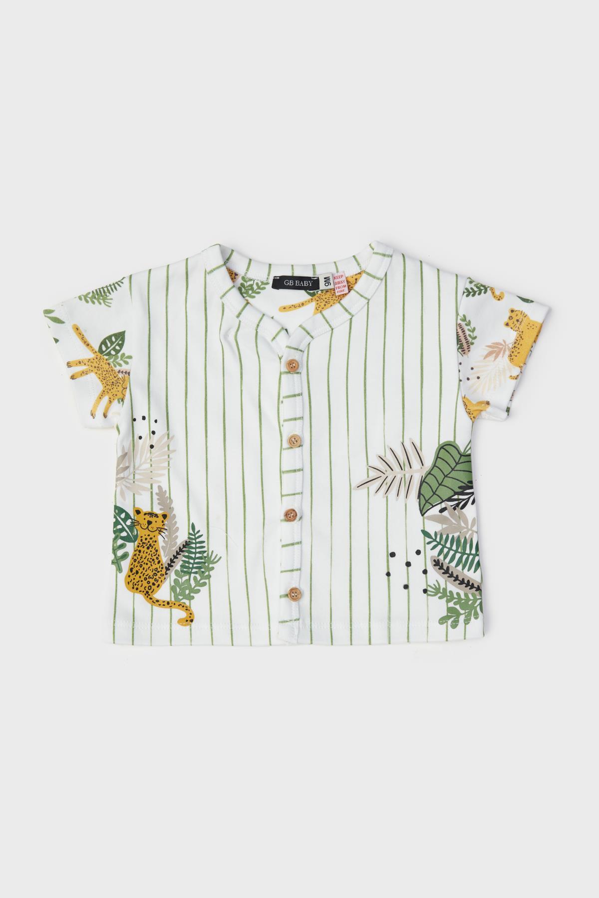 GB Baby BG Store Erkek Bebek Desenli Pijama Takımı fotoğrafı 2 (önizleme)