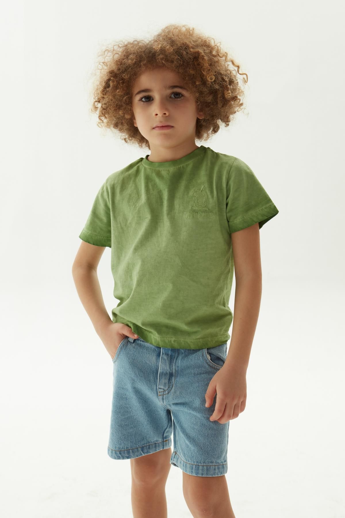 Nebbati-BG Store Boy's Green T-Shirt 2