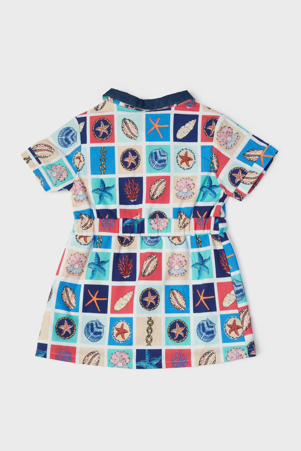 GB Baby BG Store Kız Bebek Desenli Elbise fotoğrafı 2 (önizleme)