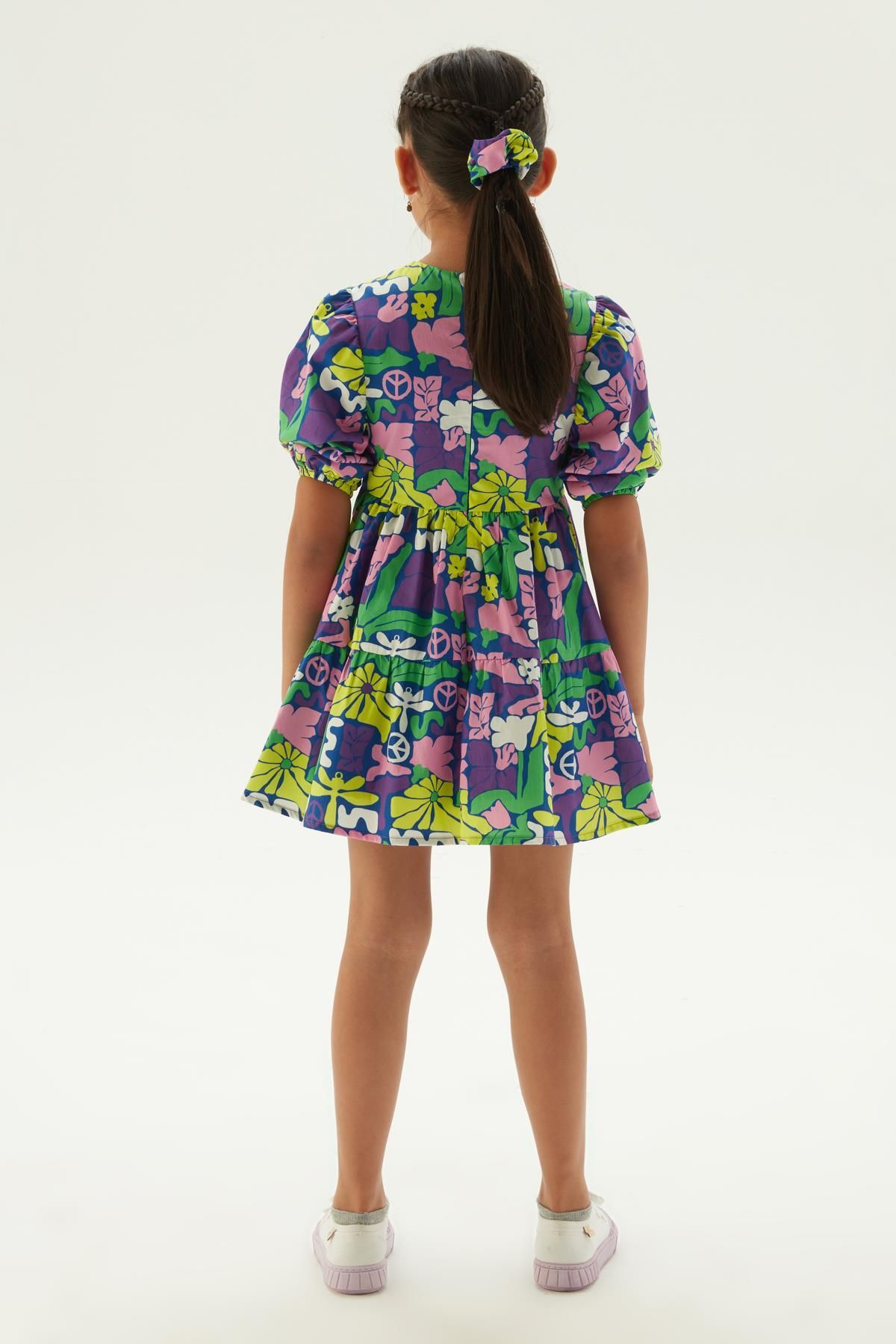 Tyess-BG Store Girls' Patterned Dress 4