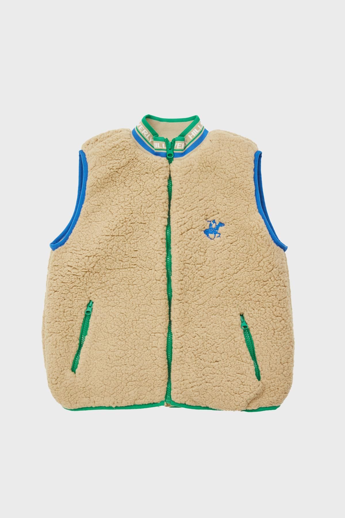 Beverly Hills Polo Club-Boy's Beige Vest 23FW0BHB709 7