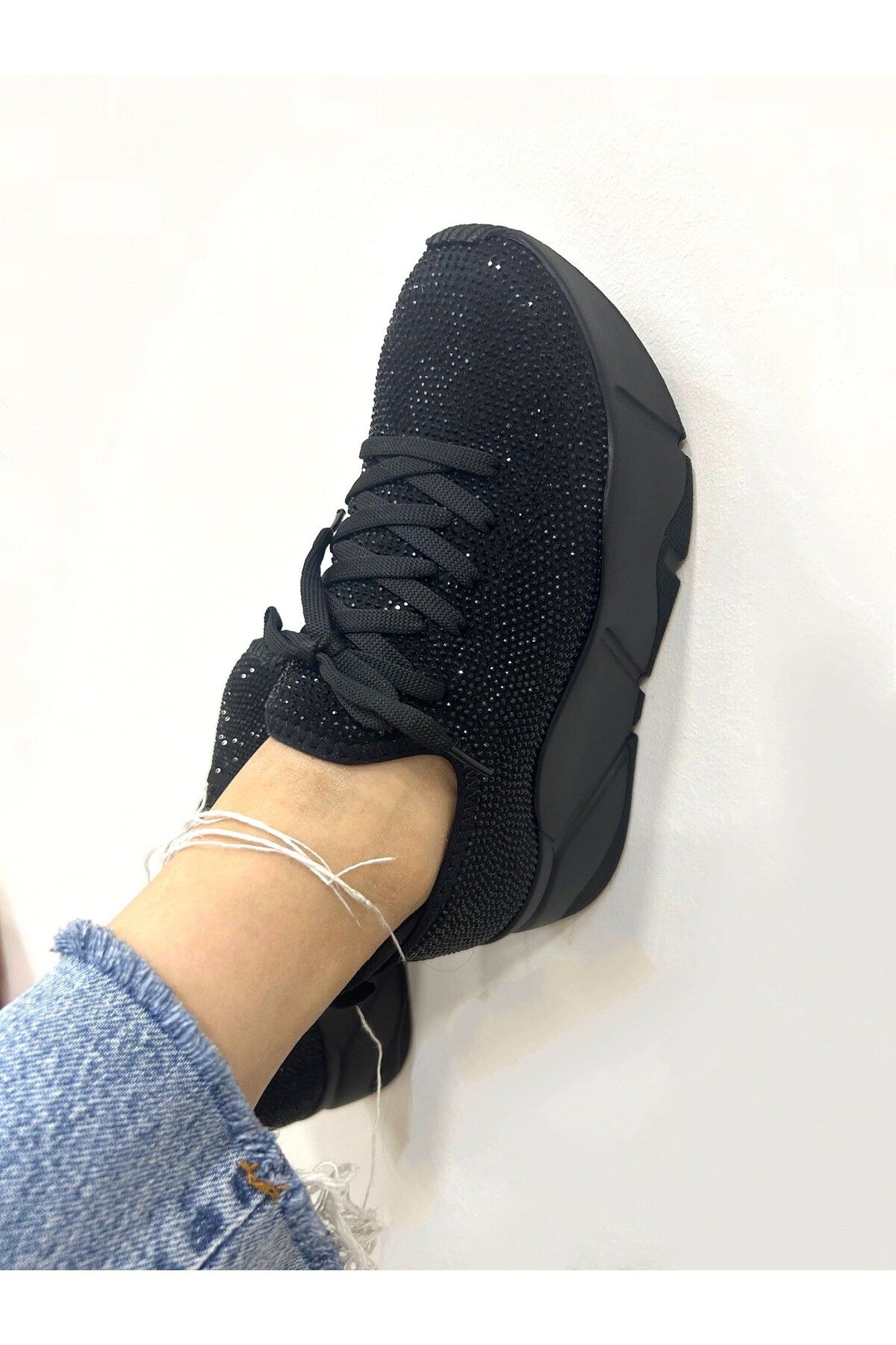 Seniorah-noag Black stretch Women's sneakers 4