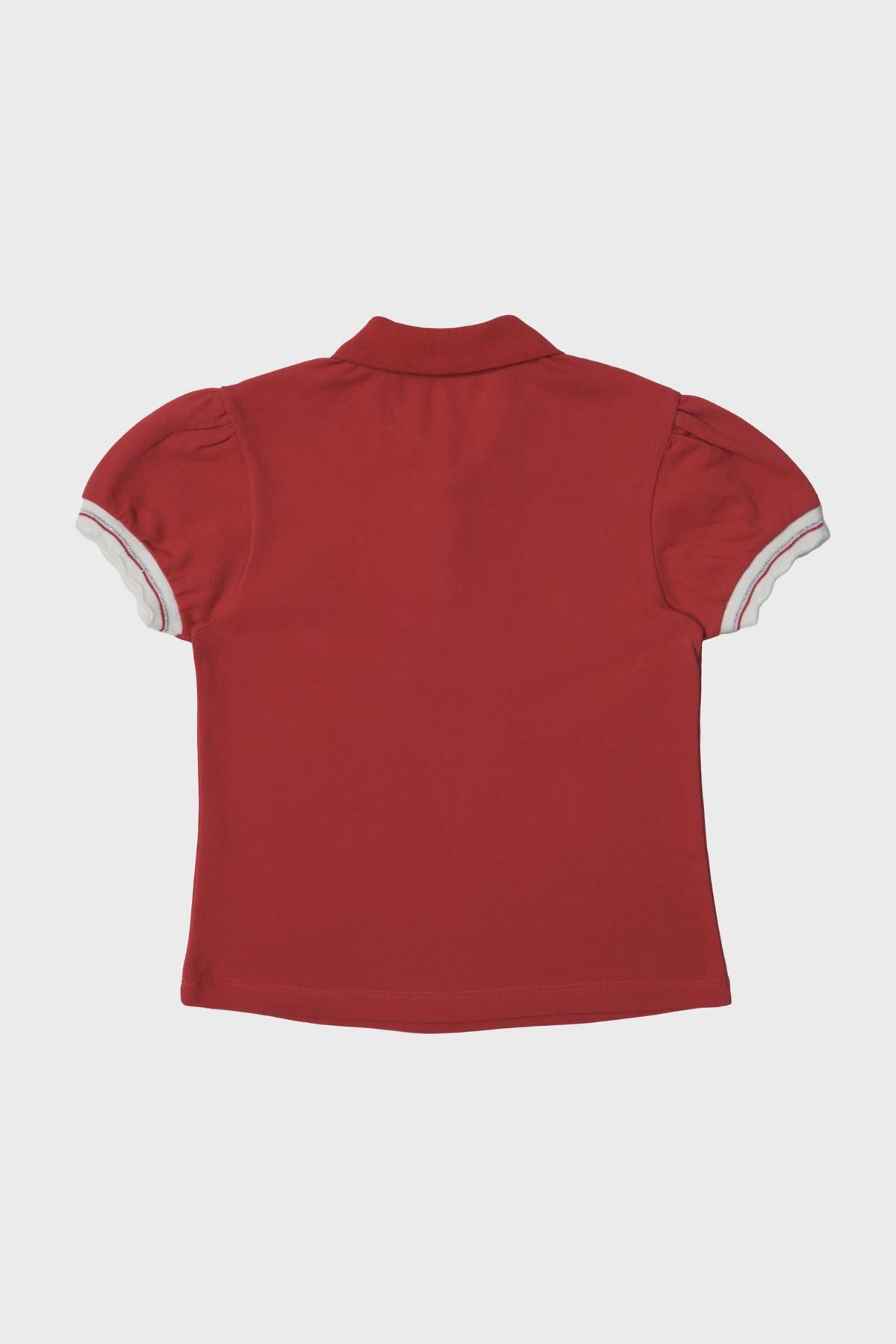 Beverly Hills Polo Club-تيشيرت بناتي باللون الأحمر من متجر BG 23ss2bhg529 2