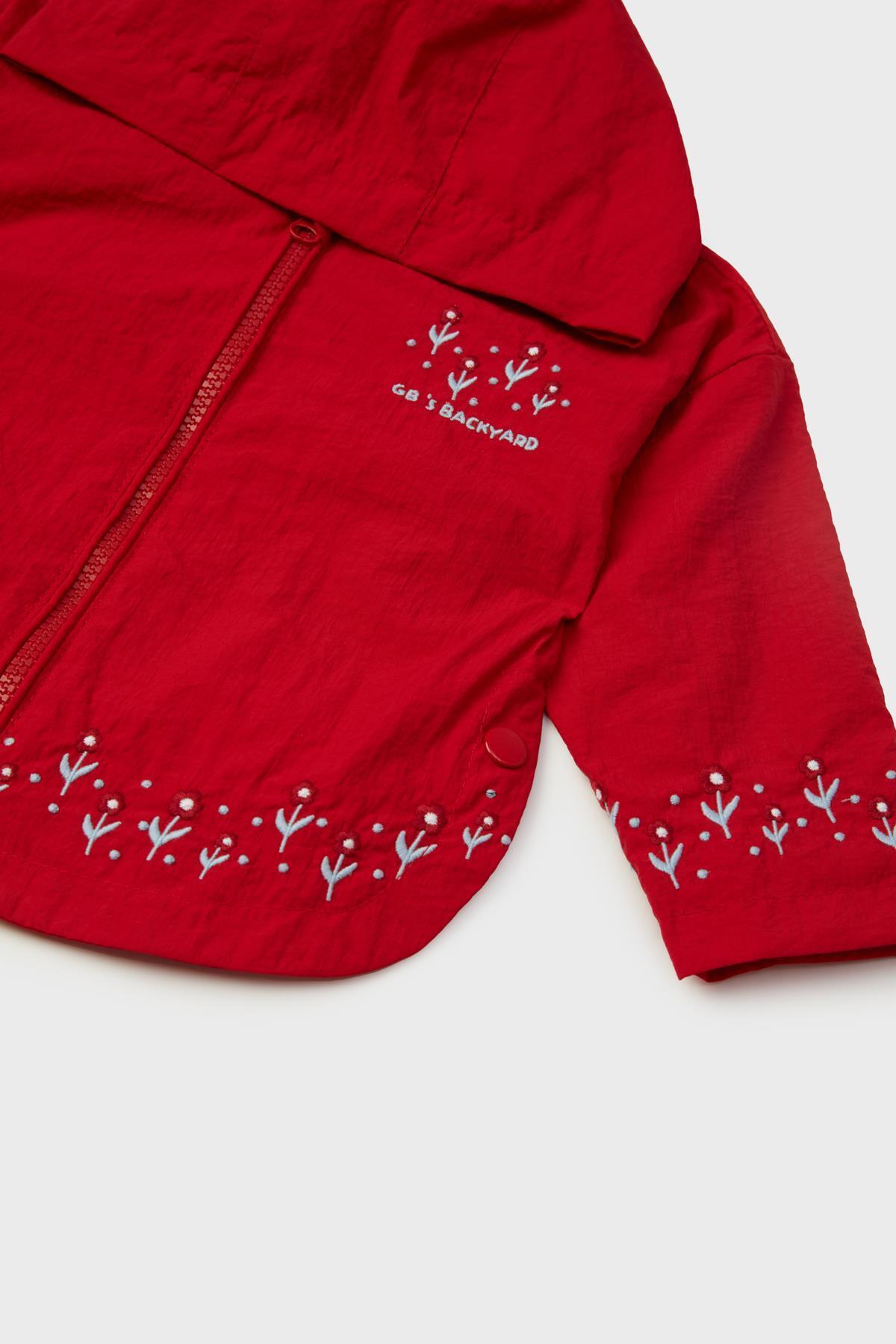 GB Baby BG Store Kız Bebek Kırmızı Yağmurluk fotoğrafı 3 (önizleme)