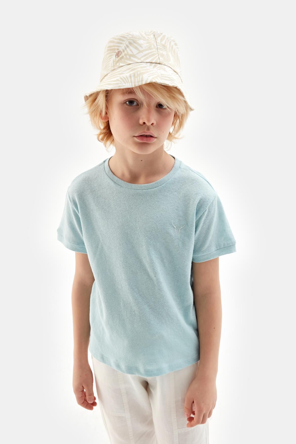 Nebbati-Tricou albastru pentru băiat Bg Store 23ss2nb3569 2