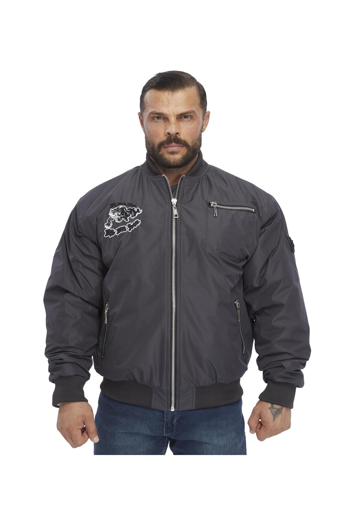 BGSM Oversize Pilot Mont Su Geçirmez Bomber Ceket BGSM 4084