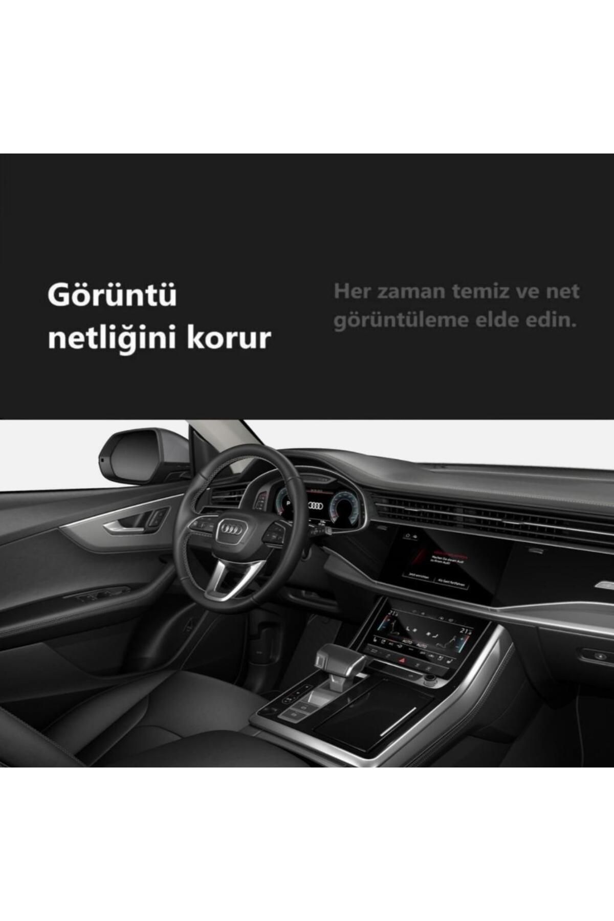 Engo-Audi Q7 Matte Screen Protector Multimedia Control Indicator Air Conditioner 5