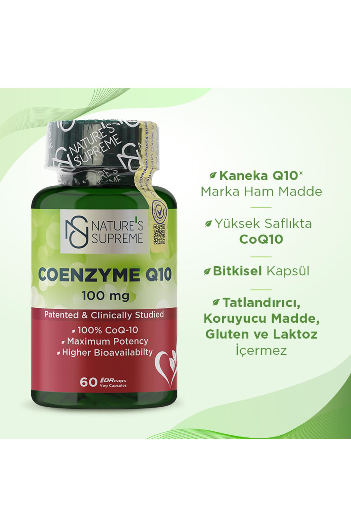 Nature's Supreme-Coenzyme Q10 100 Mg 60 Capsules 2