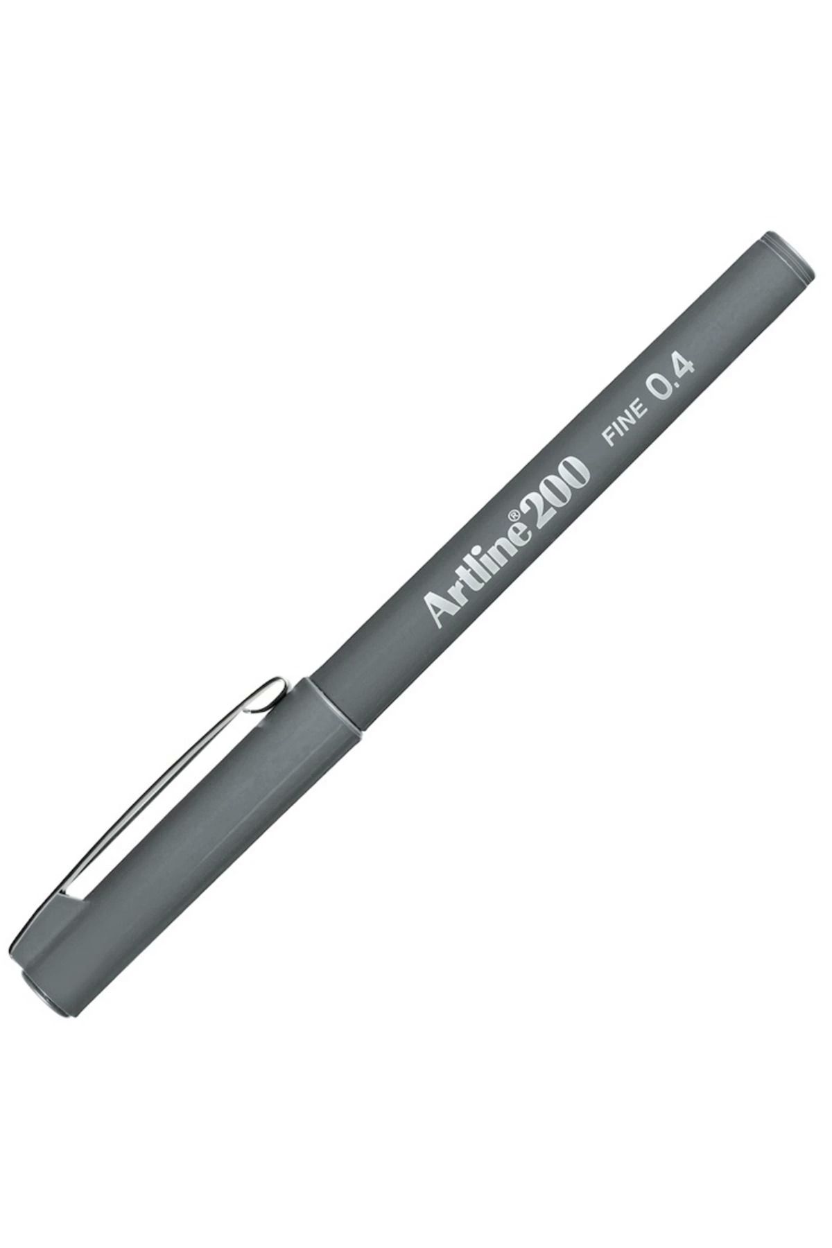 artline 200 Fineliner 0.4mm Keçe Uçlu Kalem Gri