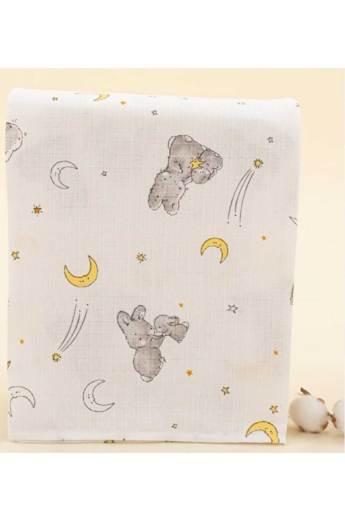 Alpıno-Newborn - Muslin Blanket and Blanket (100% Cotton Baby Blanket, 85cm X 85cm) 3