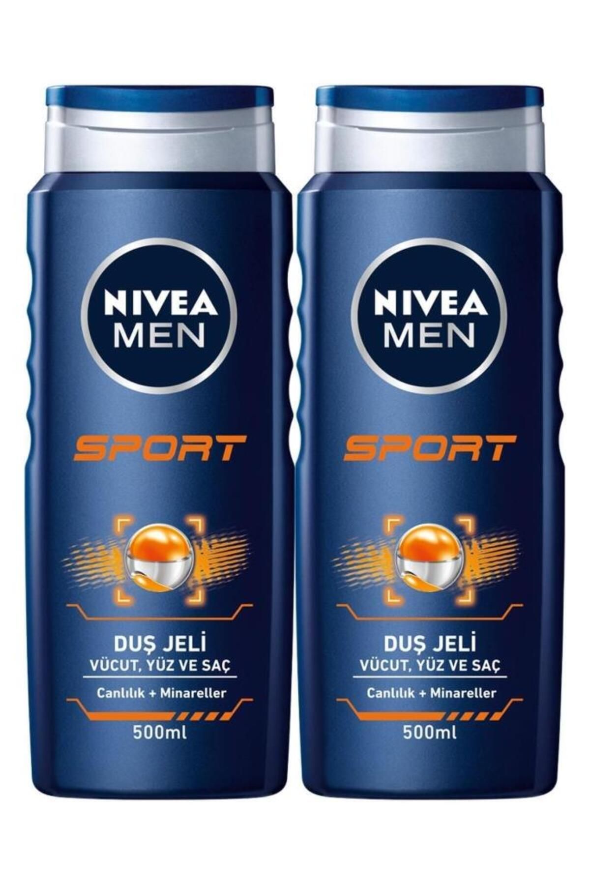 NIVEA Men Sport Erkek Duş Jeli 500 ml X2