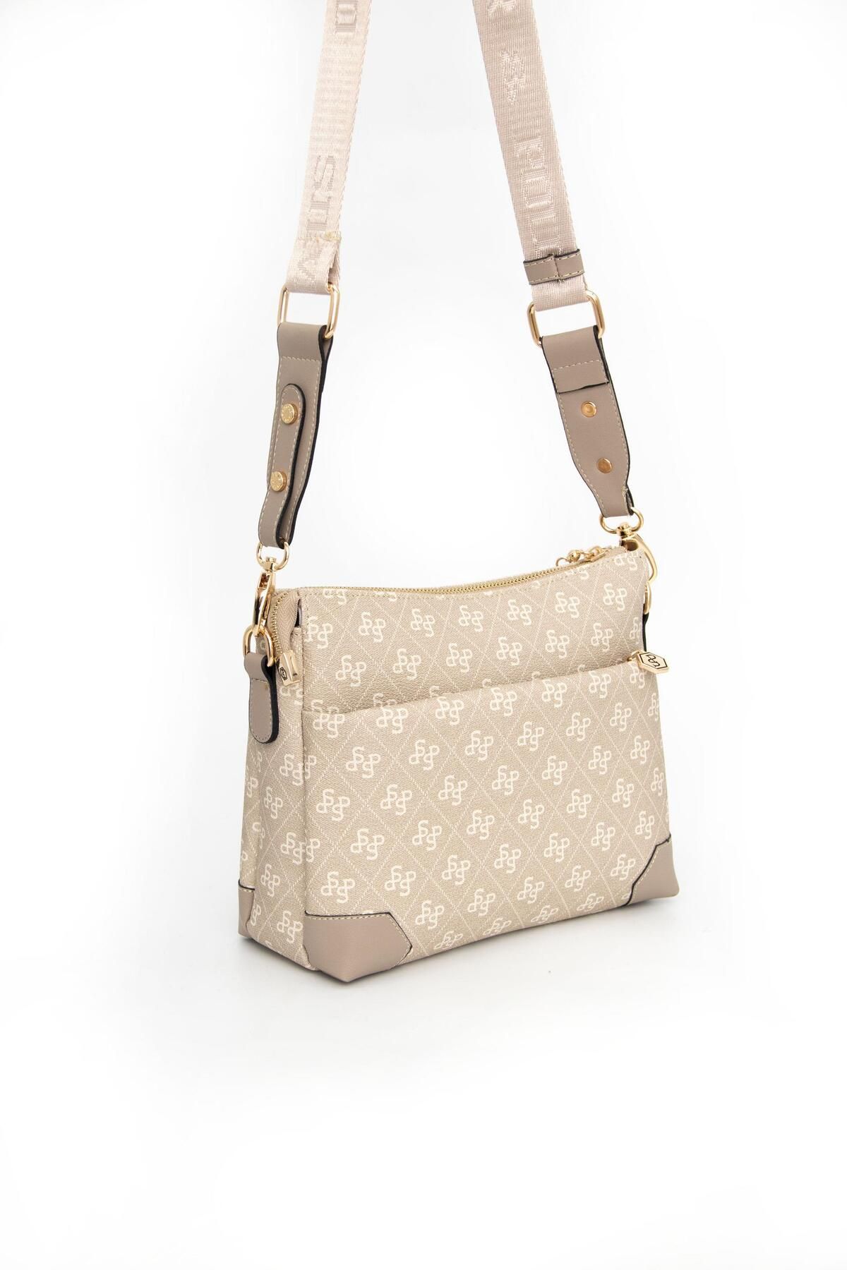 Silver Polo-Silver & Polo Sand - Geantă de damă A.Vizon SP1110 4