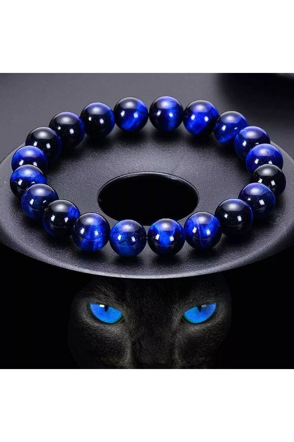 eHediyecim-Blue Turtle Eye Natural Stone Bracelet 1