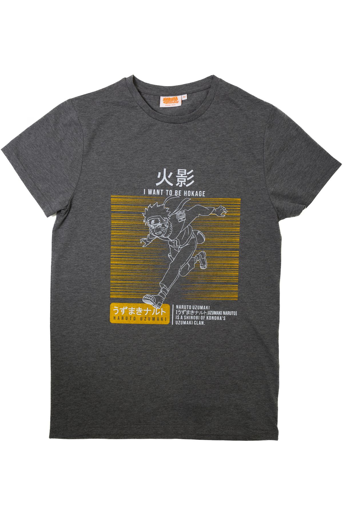 Giyimod-Original Naruto Uzumaki Hokage T-Shirt-1280181-anthracite 1