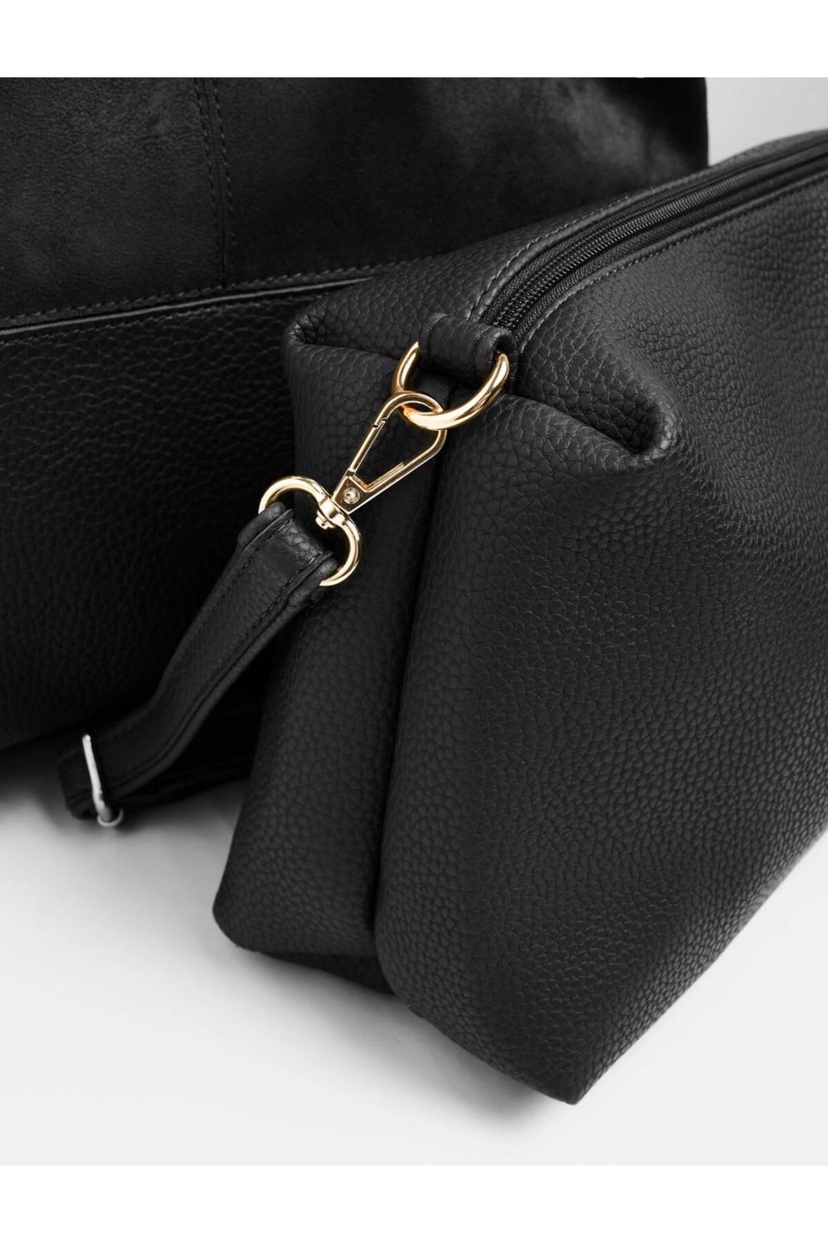 Jimmy Key-Black Leather Hand and Shoulder Bag 8