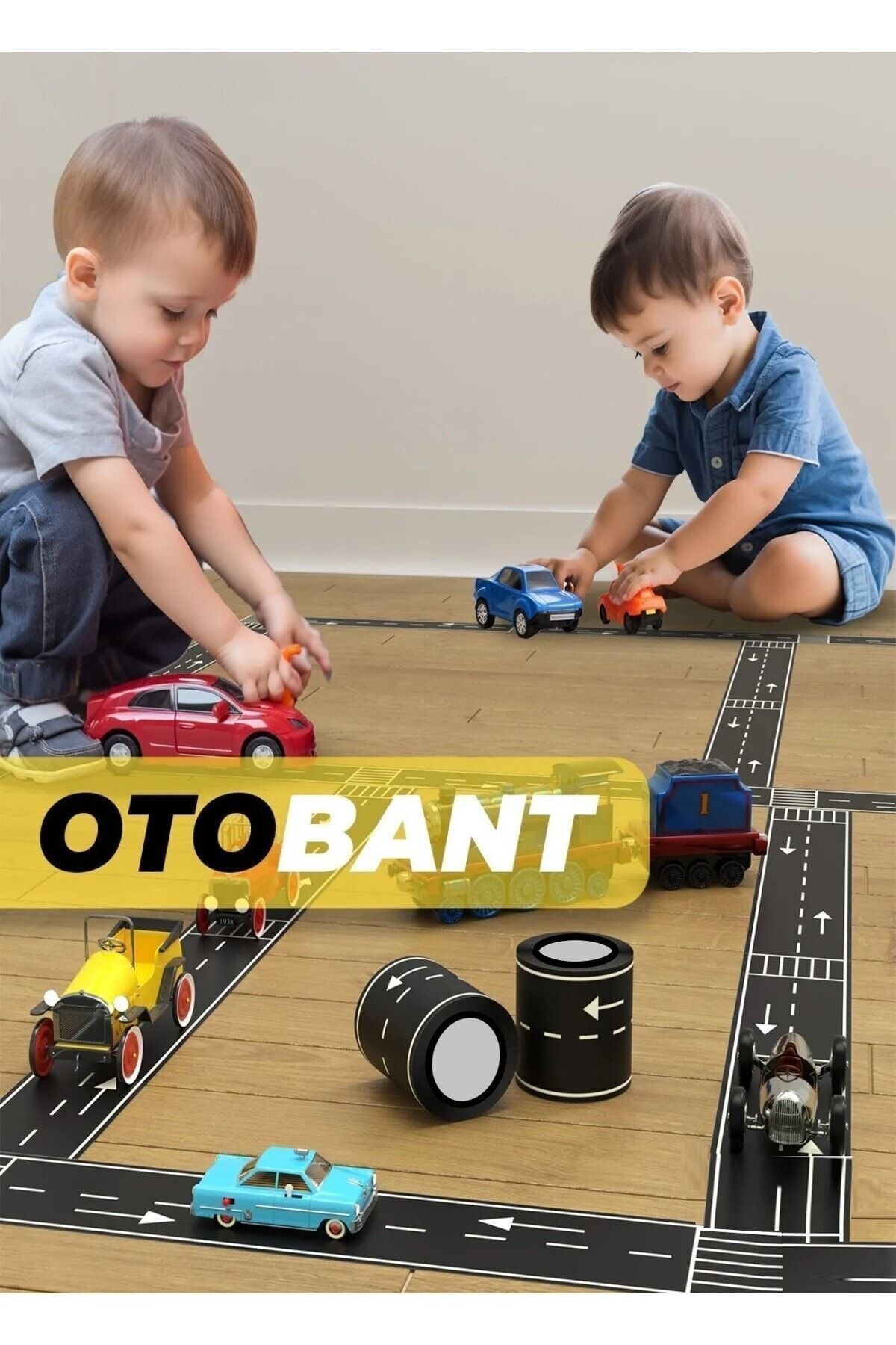 Bundeba Otobant Eğitici Ve Eğlenceli 20 Metre Yol Yapım Road Tape
