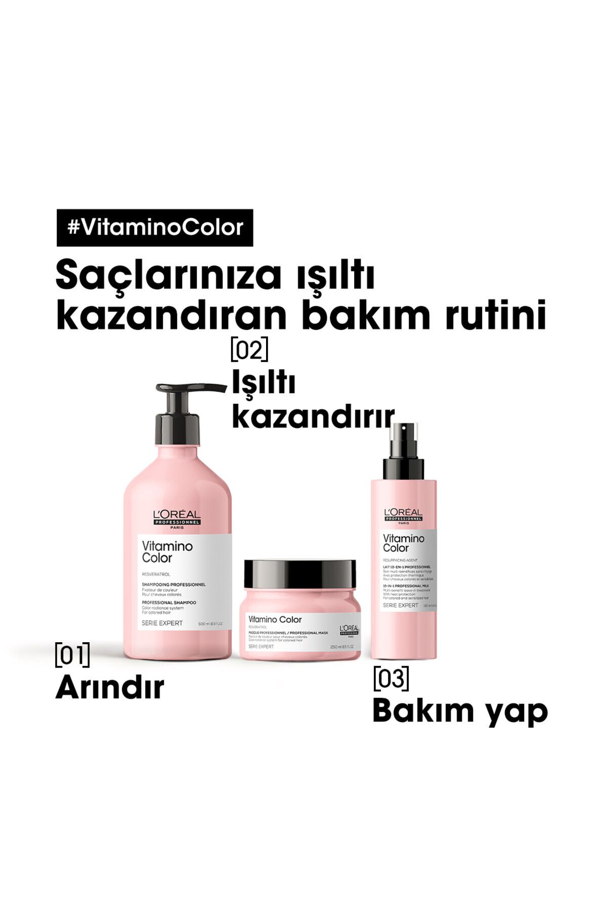 L'oreal Professionnel Serie Expert Vitamino Color Boyalı Saçlar Için Renk Koruyucu Şampuan 500ml-7