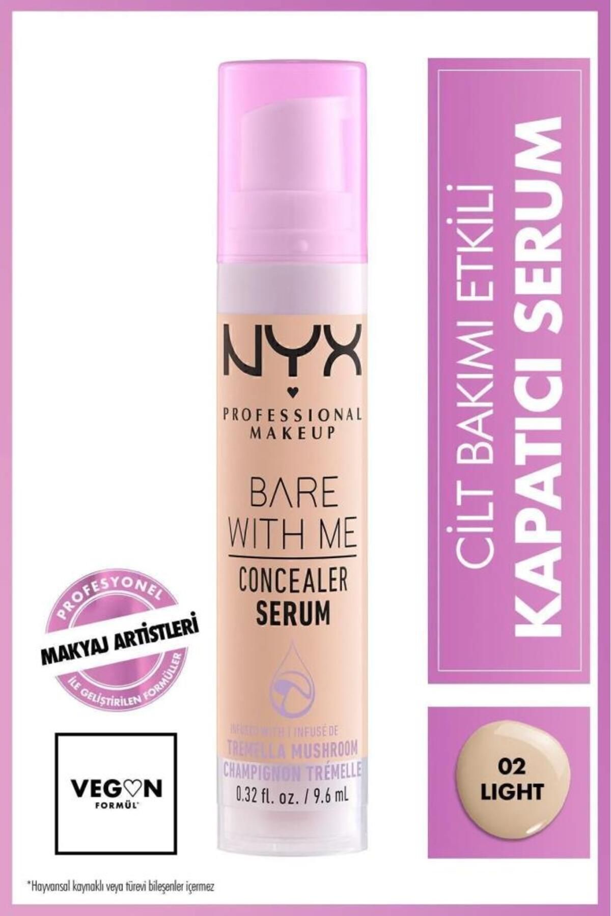 NYX Professional Makeup Bare With Me Kapatıcı Serum 02 Light & Fat Oil Slick Click Parlatıcı Dudak Balmı - 11 In a Mood-2