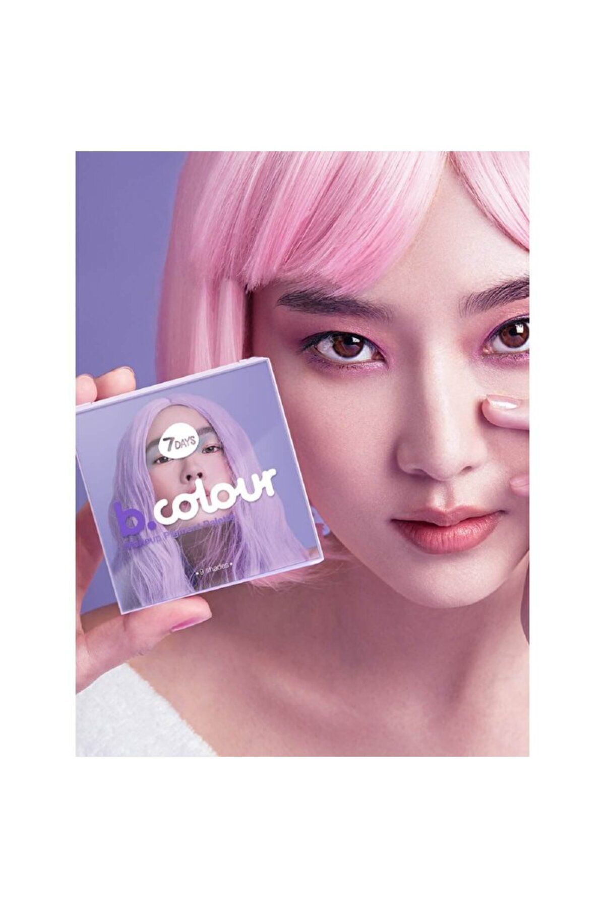 7DAYS-B. Παλέτα χρωματικών σκιών ματιών - 01 Violet Macarons - Συσκευασία 1 3