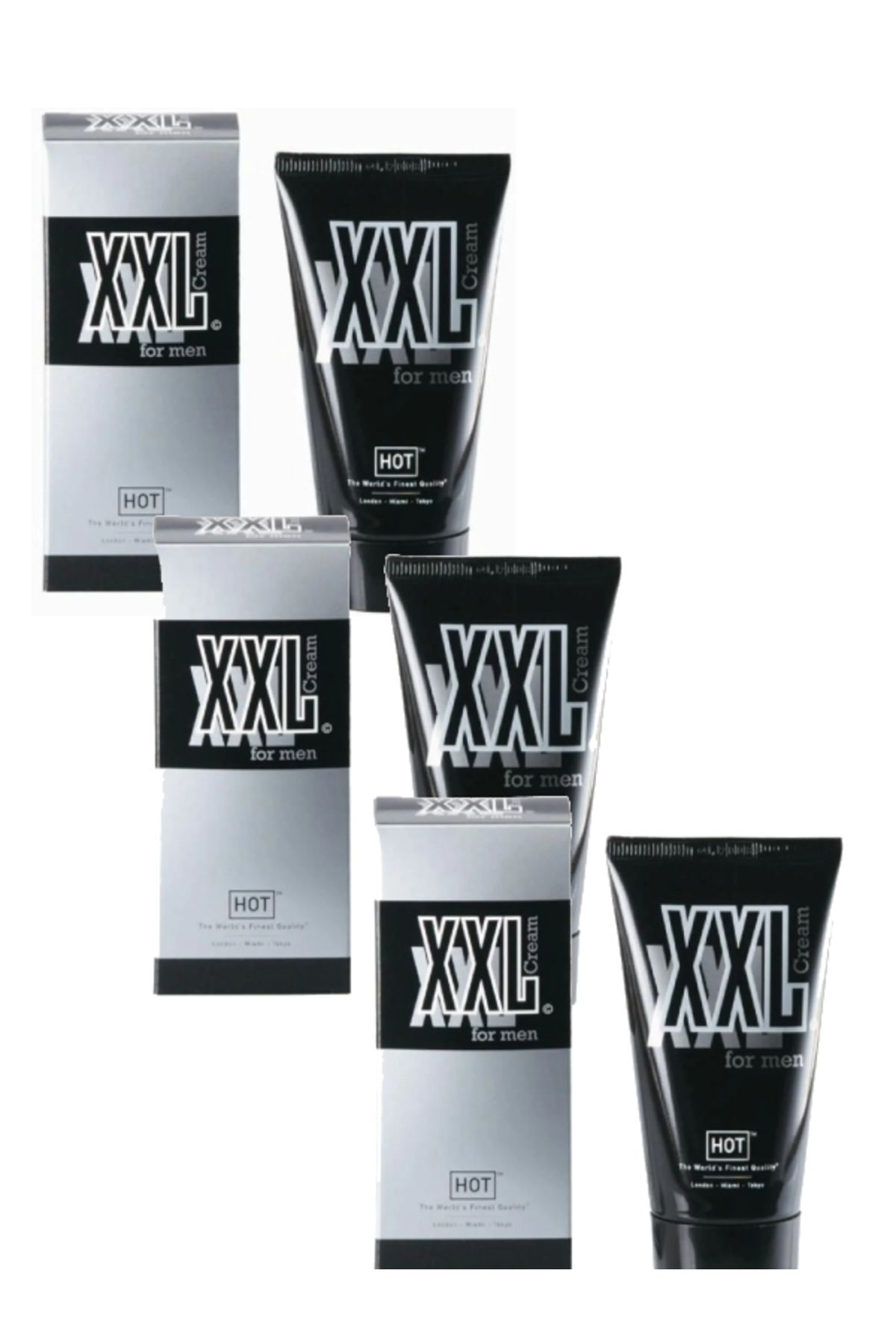 Hot XXL Cream Erkekler icin boyutlandırıcı bakım Krem 50 ml X 3 adet