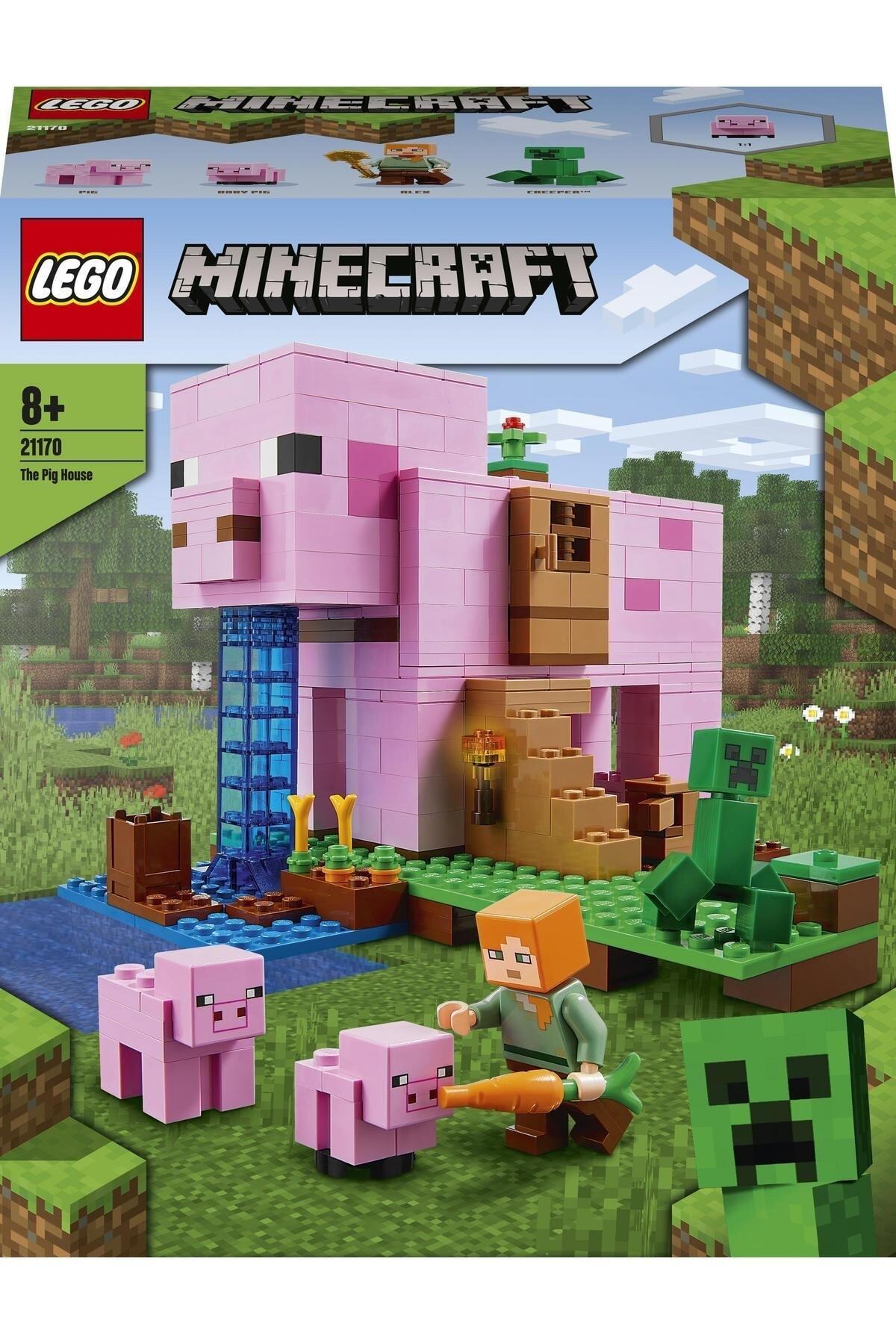 LEGO ® Minecraft™ Domuz Evi 21170 - Çocuklar İçin Yaratıcı Minecraft Oyuncağı Yapım Seti (490 Parça) fotoğrafı 3 (önizleme)
