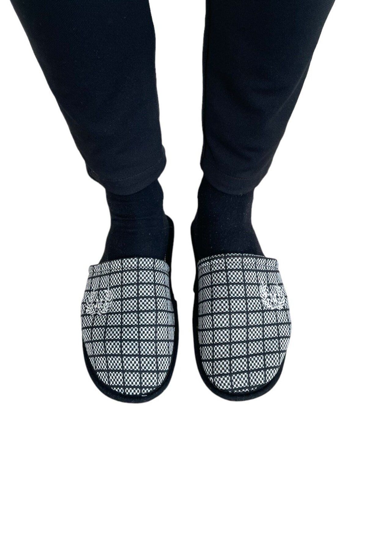 Liger-Black Men's Winter House Slippers 2