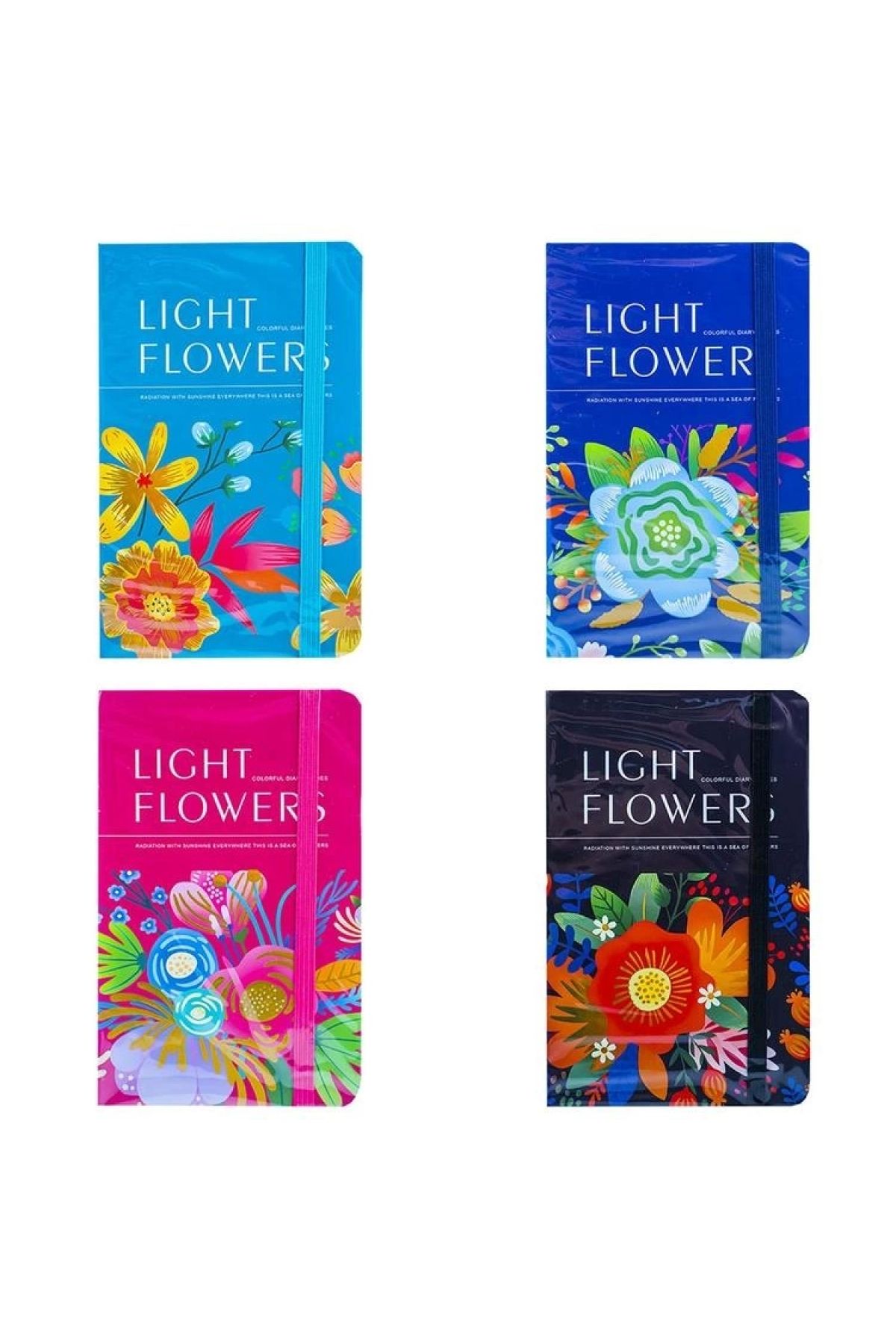 Mikro-Micro A6-07 LIGHT FLOWERS Patterned - Lined A6 Notepad 80YP 5