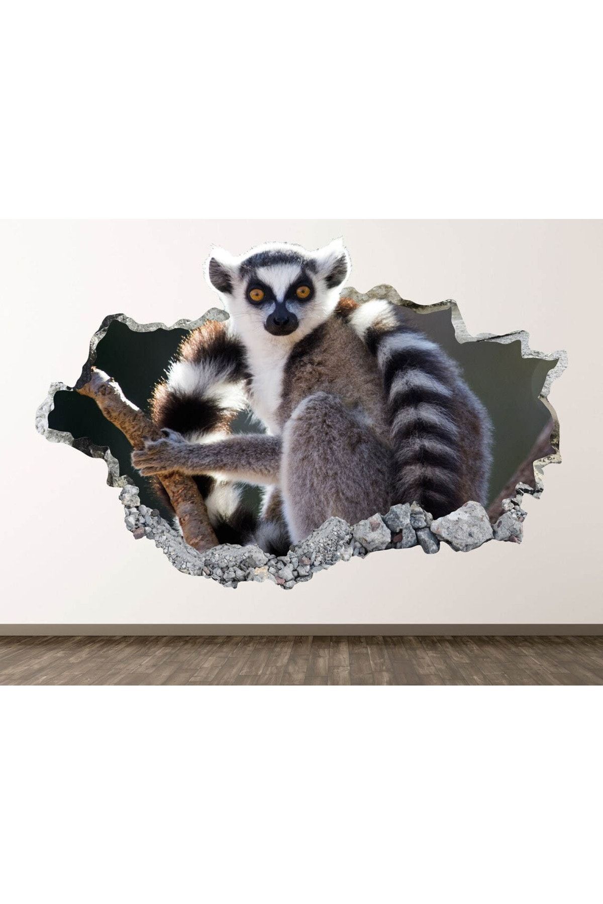Vahşi Doğa Muhteşem Hayvanlar Full Hd Baskı 3d Modern Duvar Sticker