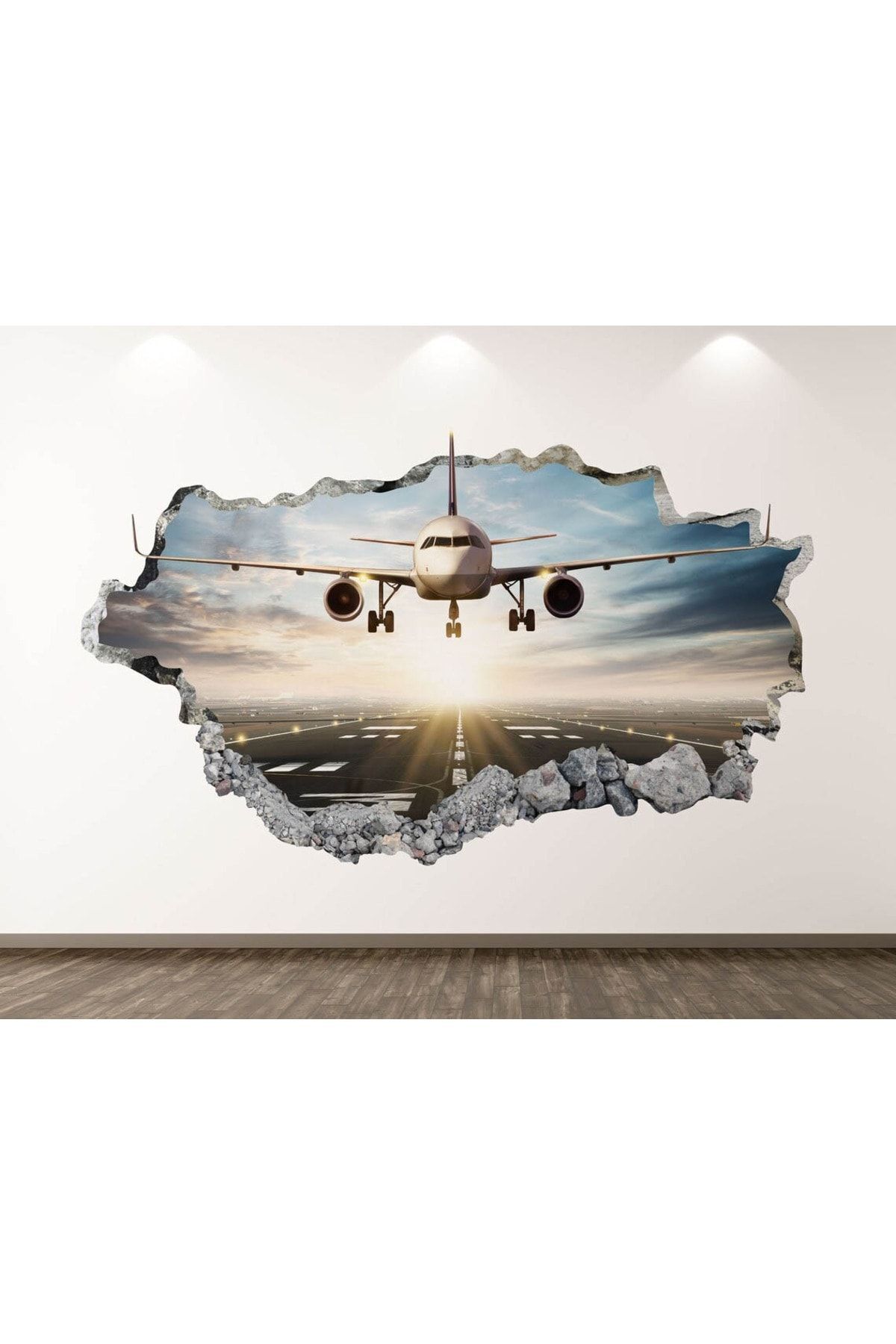 Hava Araçları Full Hd Baskı 3D Modern DUvar Sticker