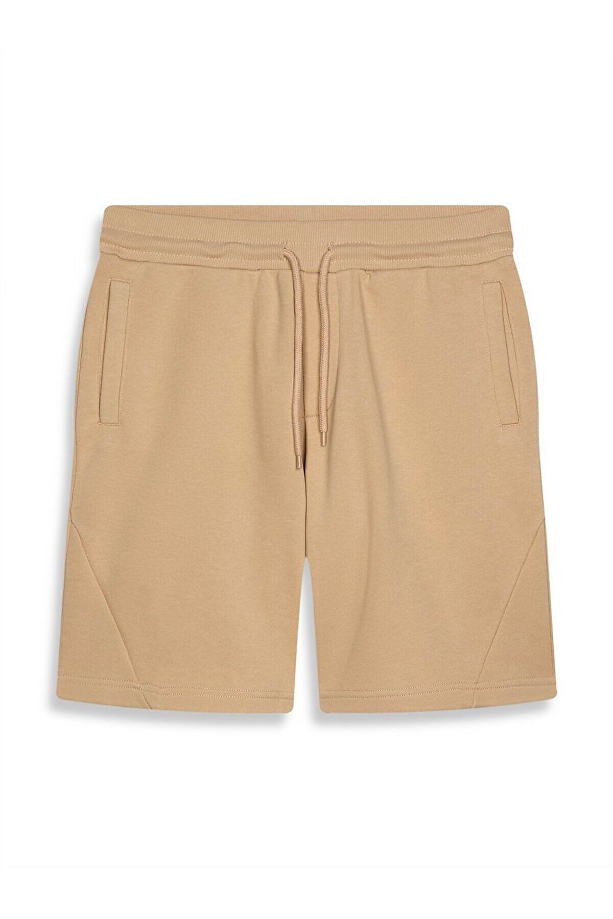 Ltb-Brown Shorts - Pockets and Elastic Waist 1