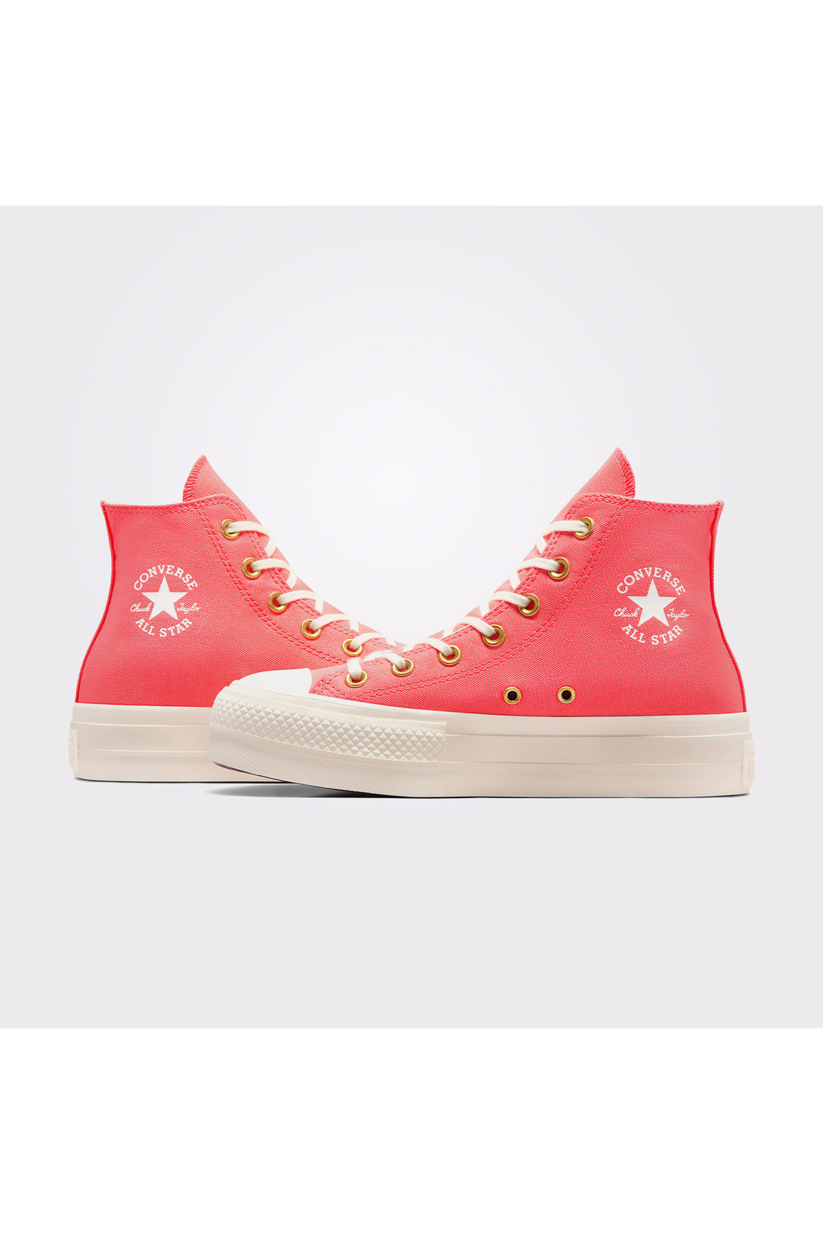 Converse Chuck Taylor All Star Lift Unisex Pembe Platform Sneaker görsel 5