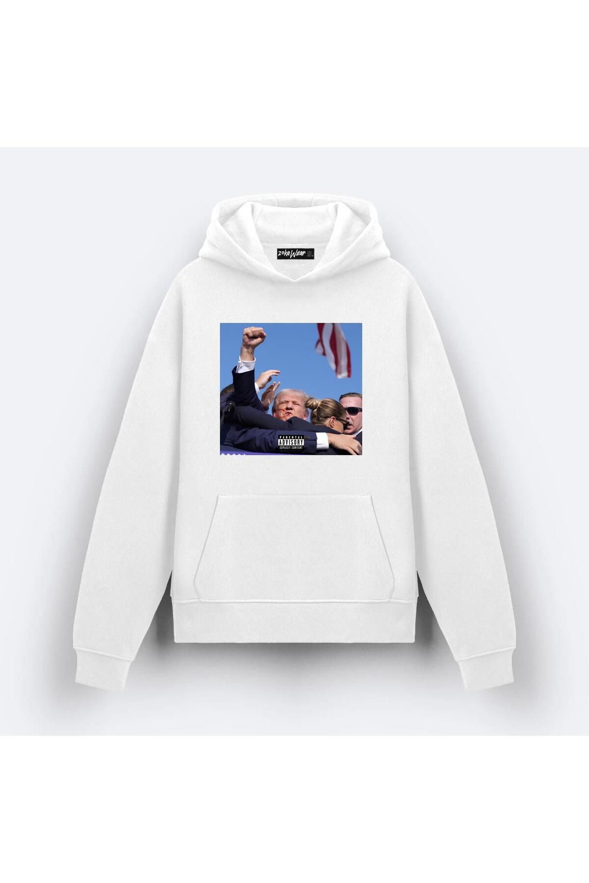 exans Hanorac Cu Glugă Cu Imprimeu Trump Glory 2024 Unisex - L