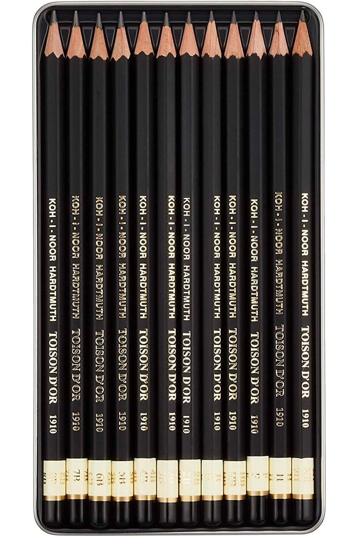 Koh-i Noor-Kohinoor 1900 Toison Dor 8B-2H Professional Graduated Pen Set / 1912 2