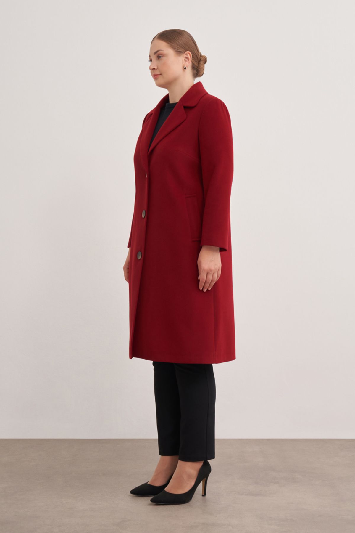 Aker-8585112   Swallow Collar Coat 5