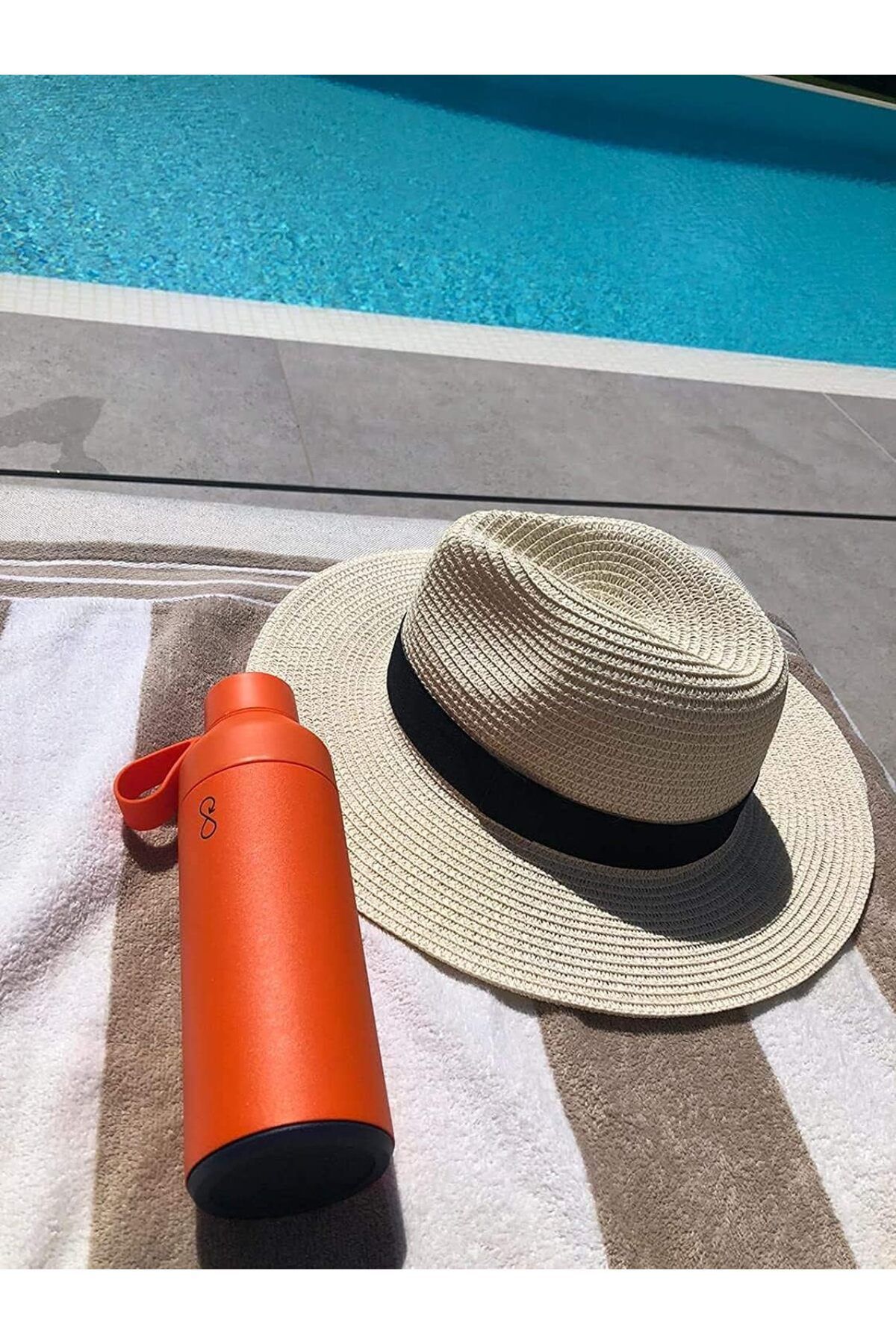 customspruducts-Ocean Bottle Original Sun Orange Stainless Steel Thermos (500ml) 2