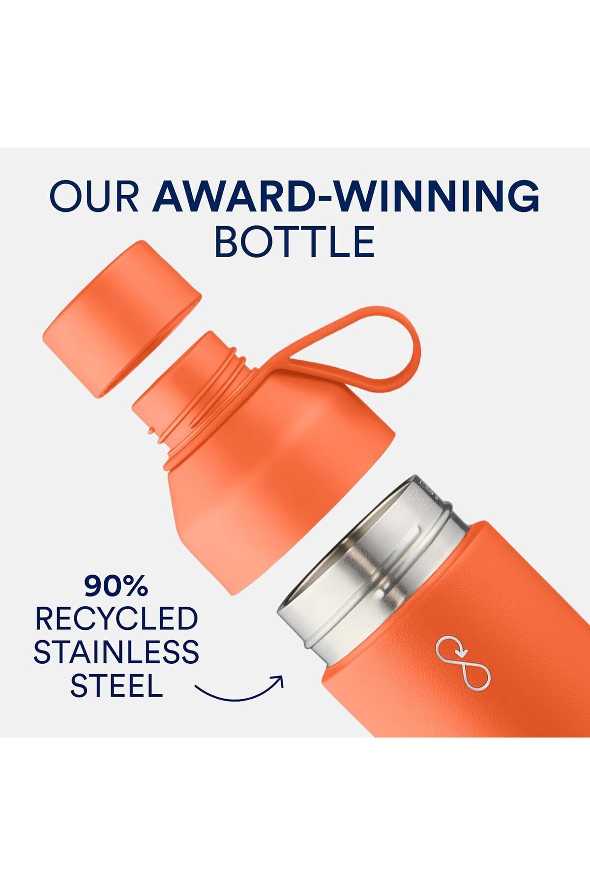 customspruducts-Ocean Bottle Original Sun Orange Stainless Steel Thermos (500ml) 6