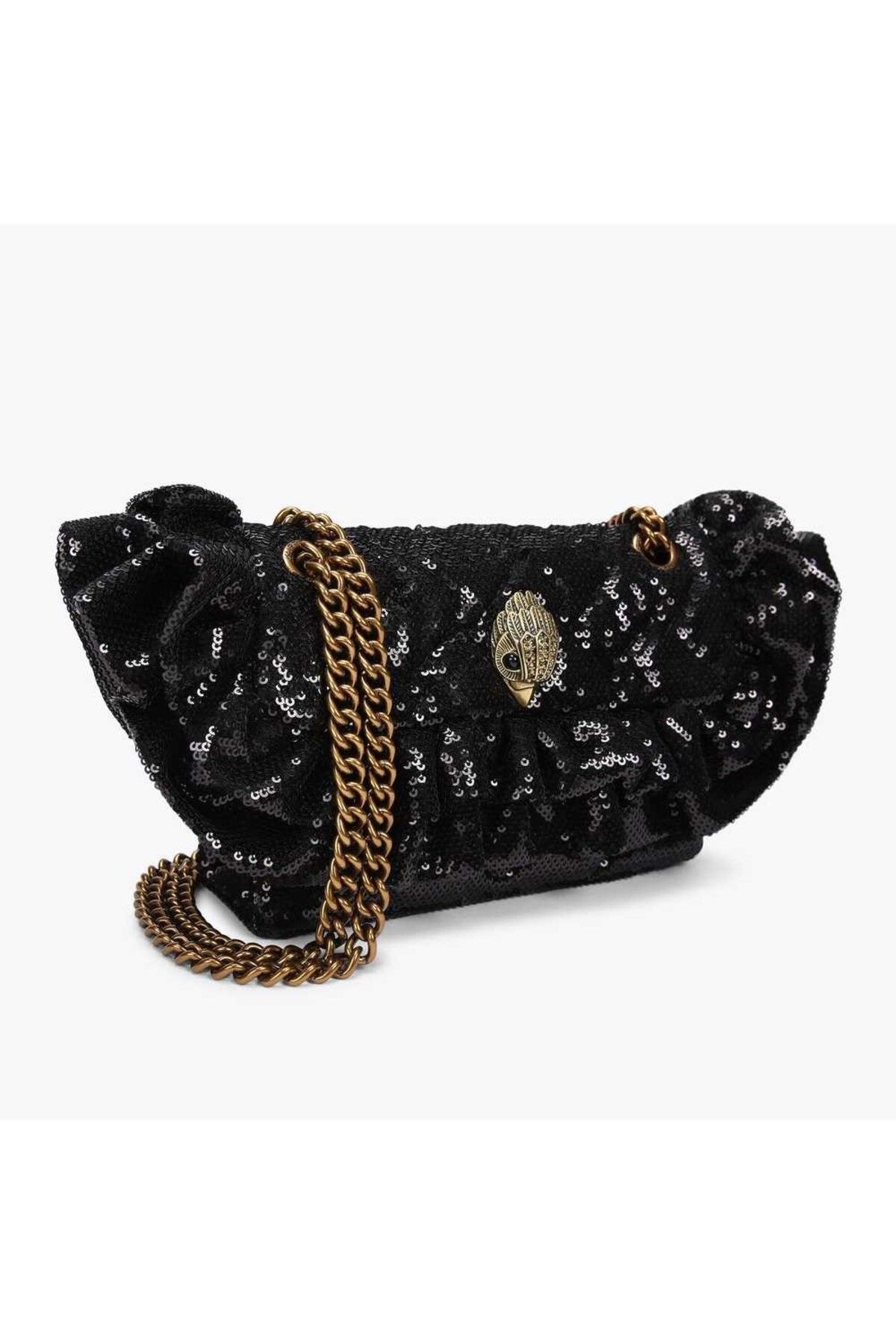 Kurt Geiger-Ruffle Sequin Mini Kensington Women's Bag - Ruffle Detailed 3