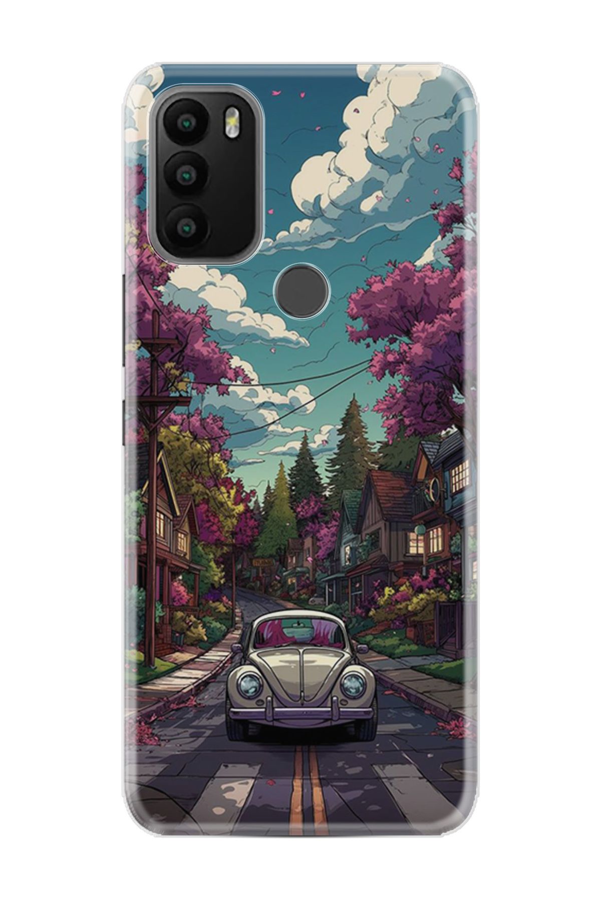 General Mobile GM 21 Plus Kılıf HD Resim Baskılı Tosbağa StKd -084