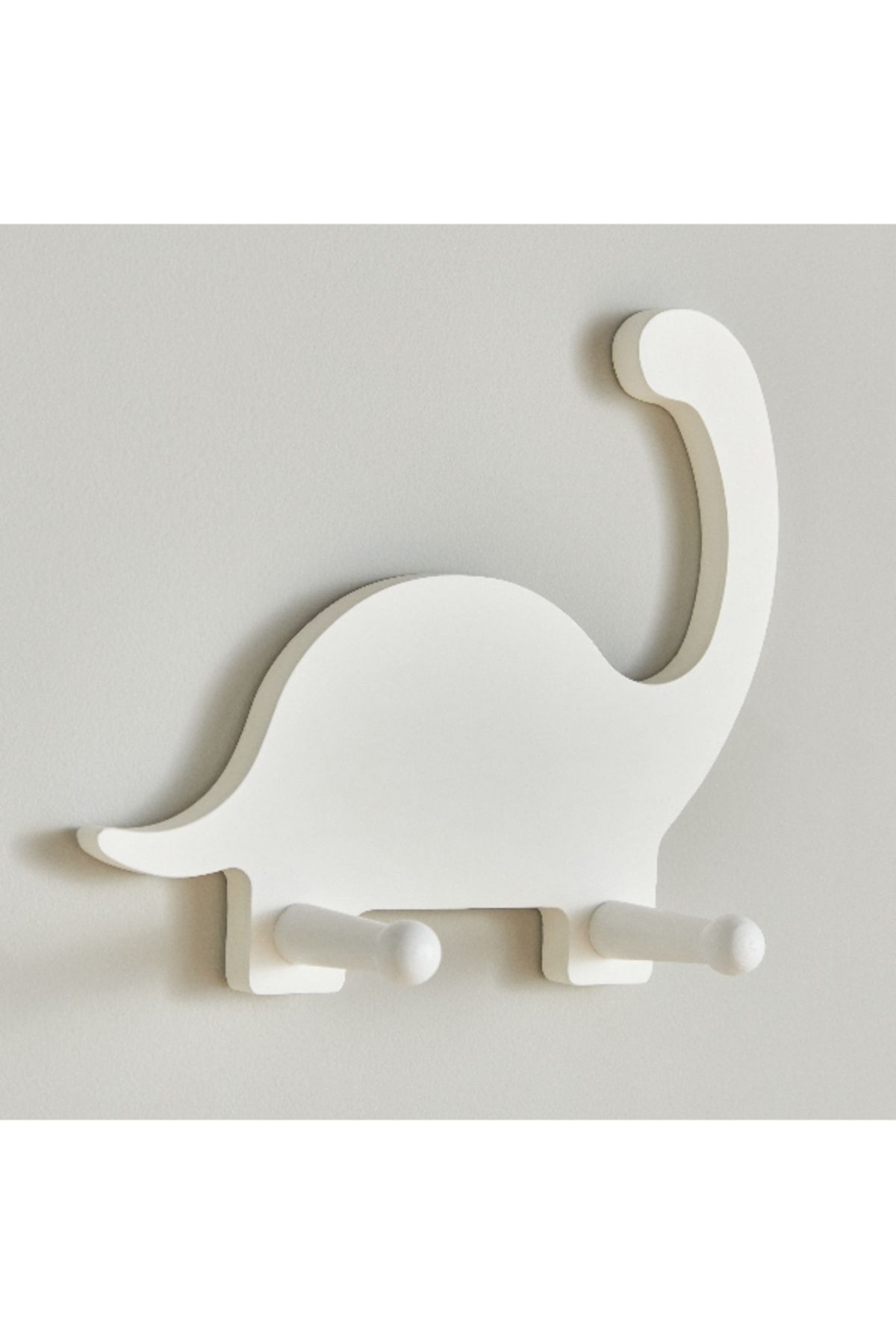 Home Box-Natura Wooden Dinosaur Wall Hook - 20x55x18 cm 2