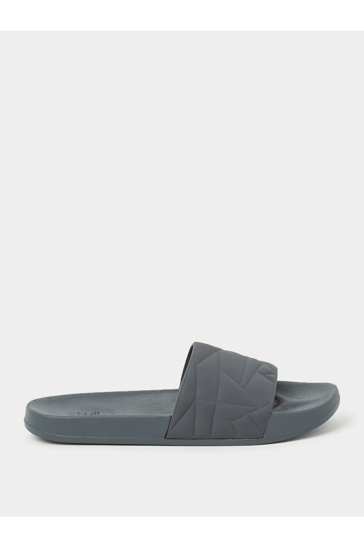 Styli-Textured Open Toe Slip On Slides 1